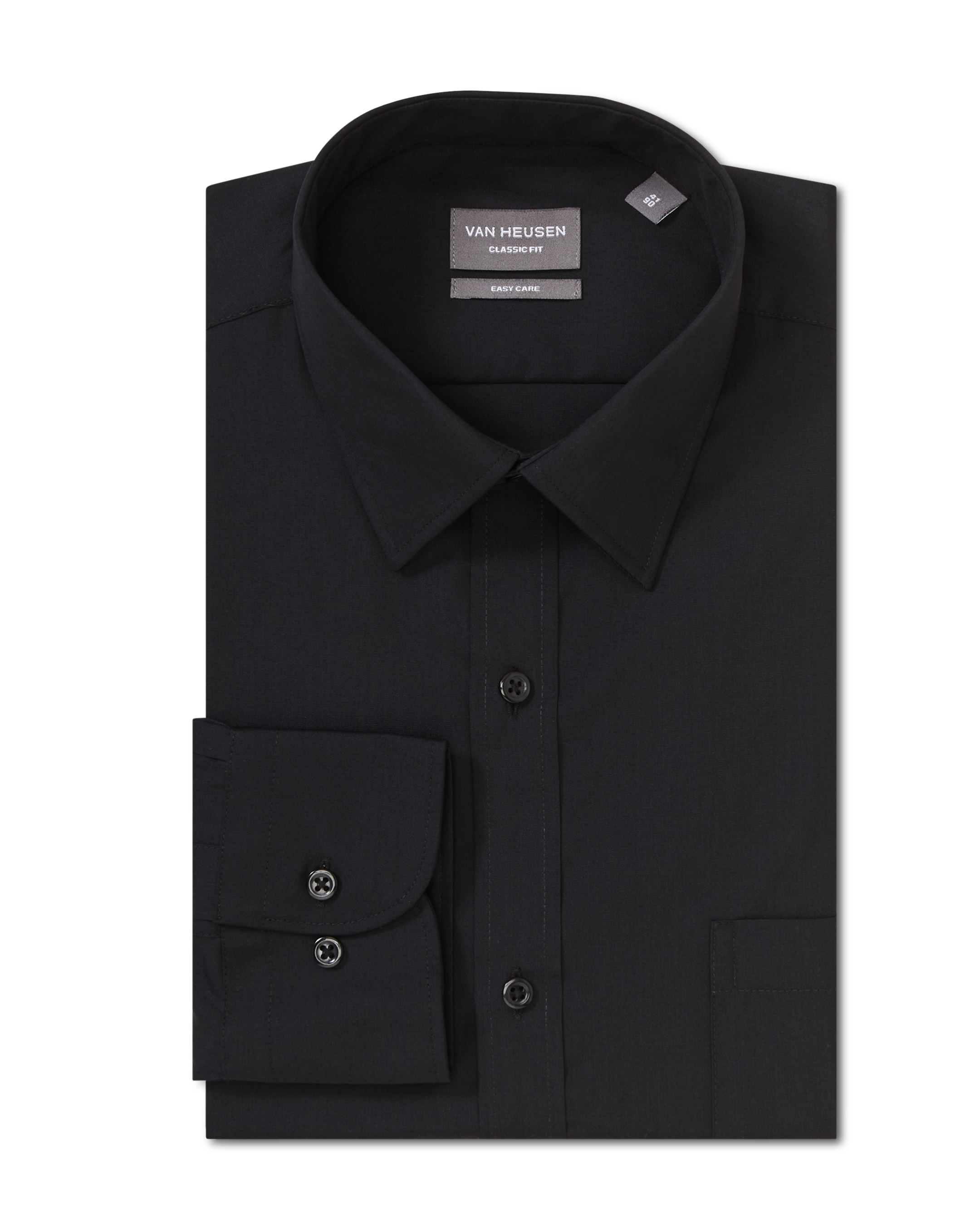 Black shirt clearance white collar mens