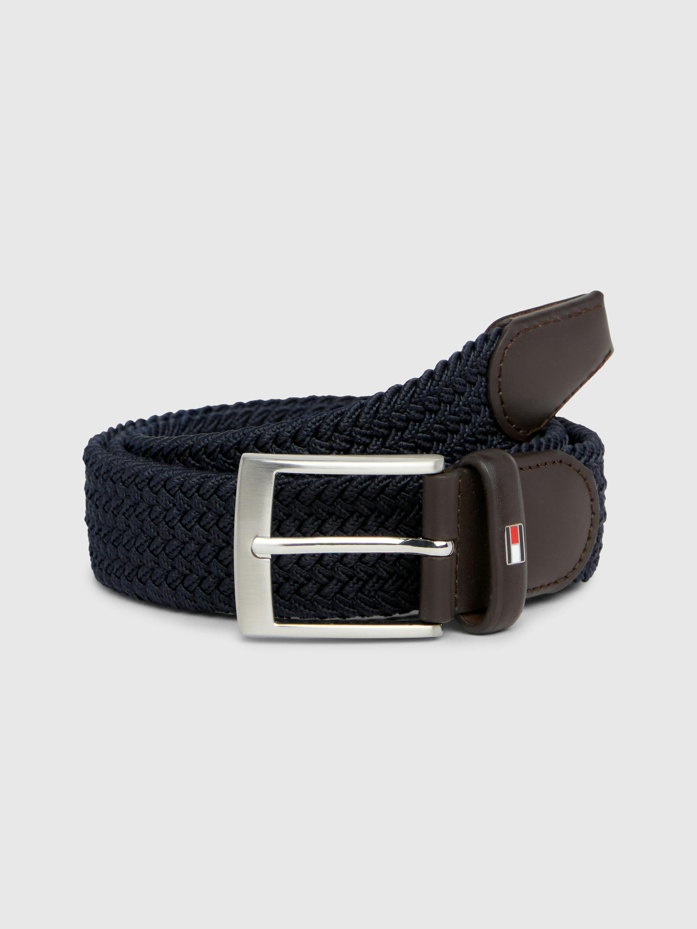 Tommy Hilfiger H Brand Logo Belt Genuine Leather Belt With Brand