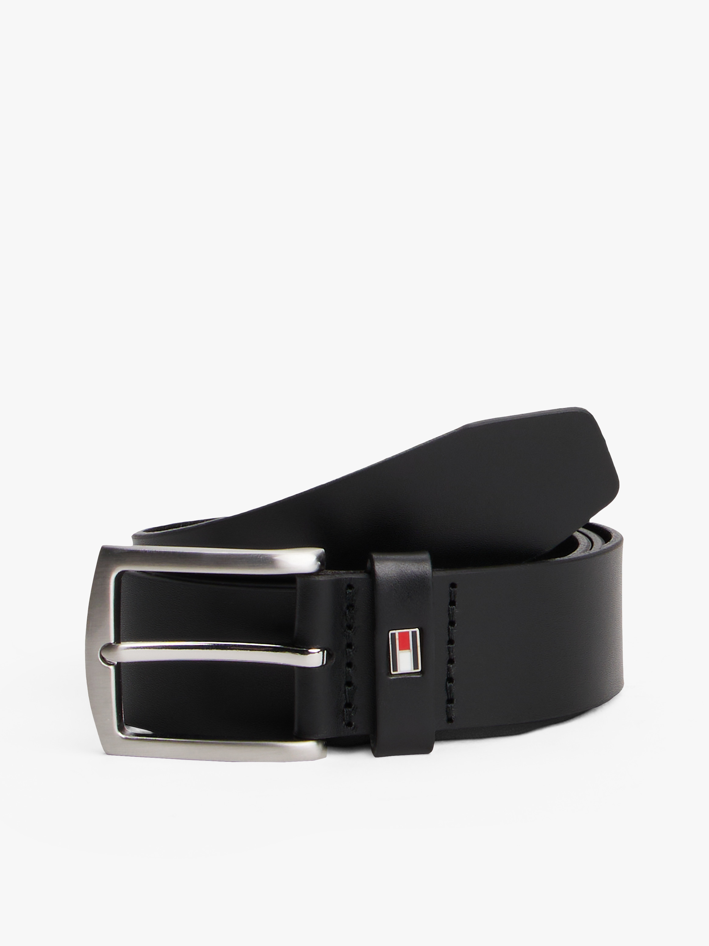 Denton Rounded Buckle Leather Belt
