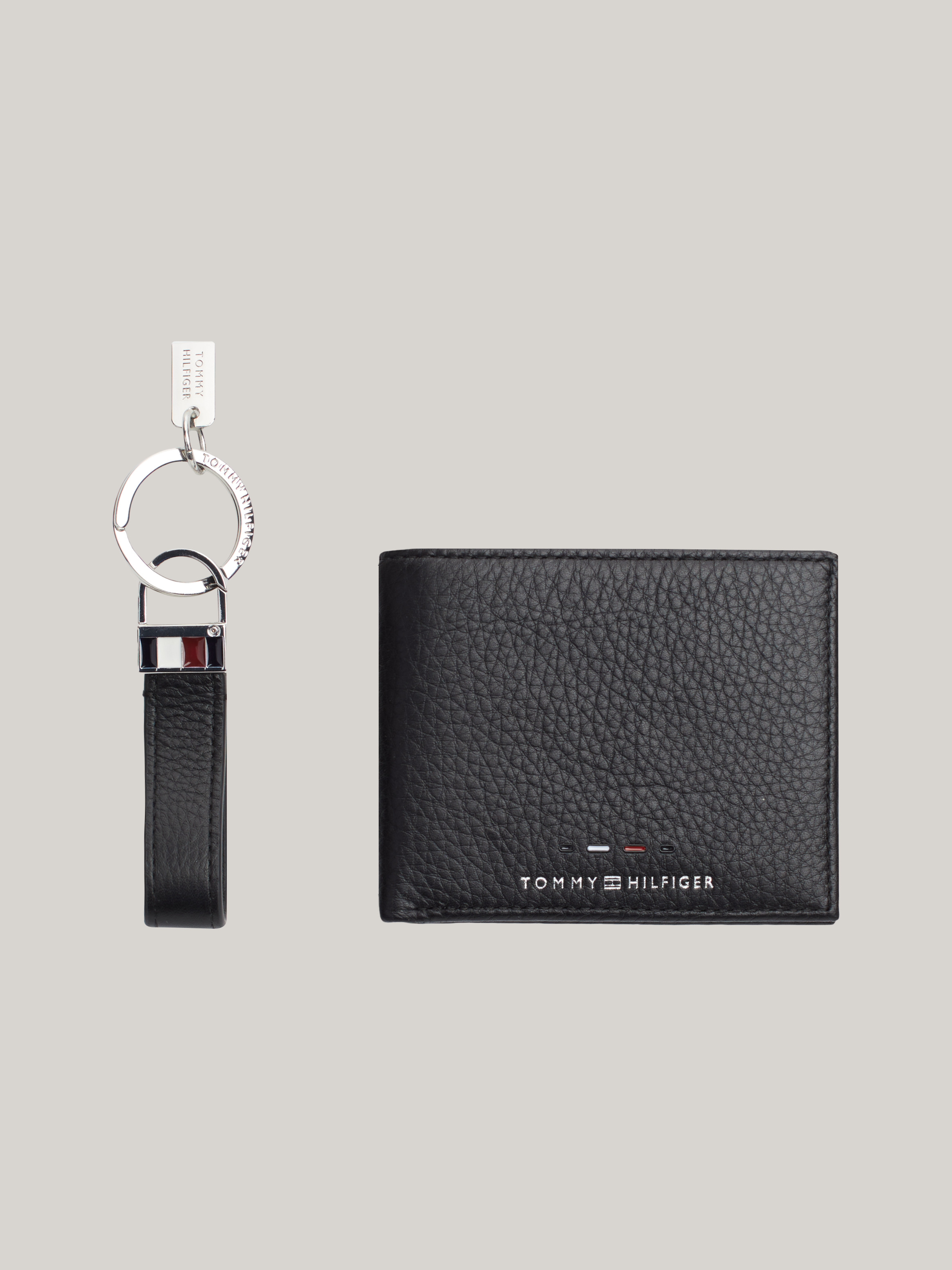 Premium Leather Wallet And Key Fob Gift Set | Wallets | Tommy Hilfiger