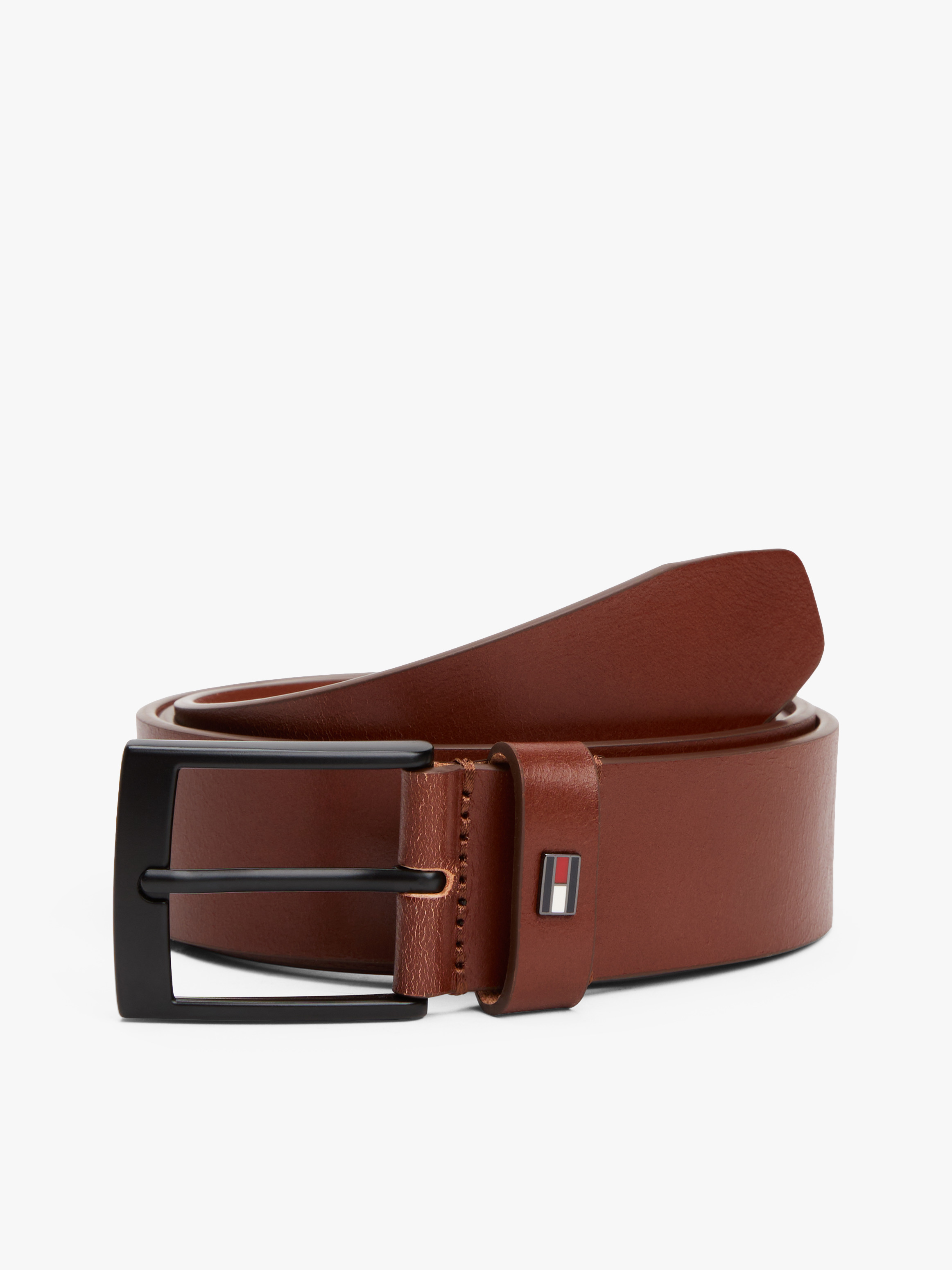 Square Buckle Leather Belt