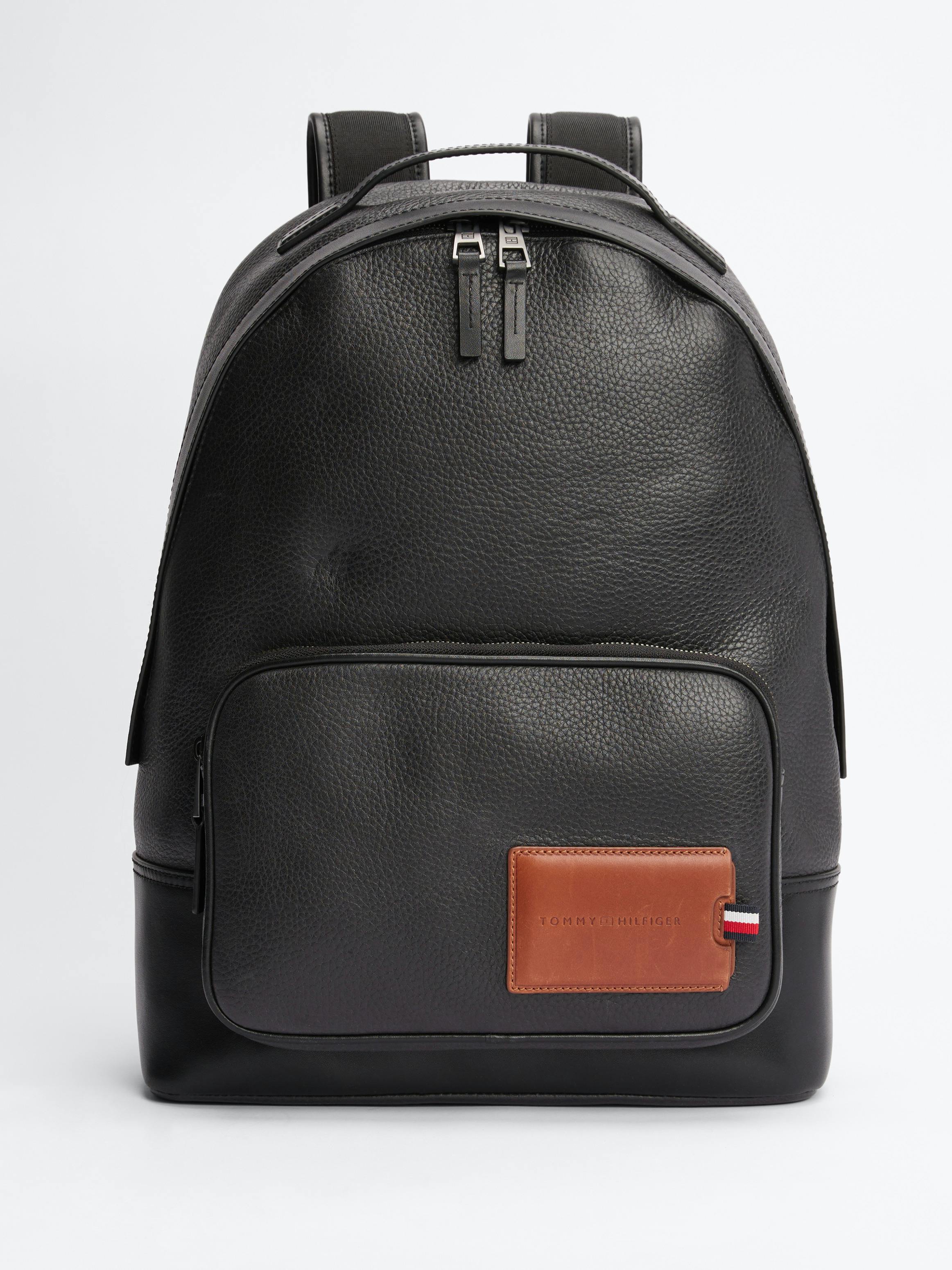 Tommy Hilfiger black leather backpack Tommy Hilfiger Karla Small Dome Backpack Black One Size  main image 4
