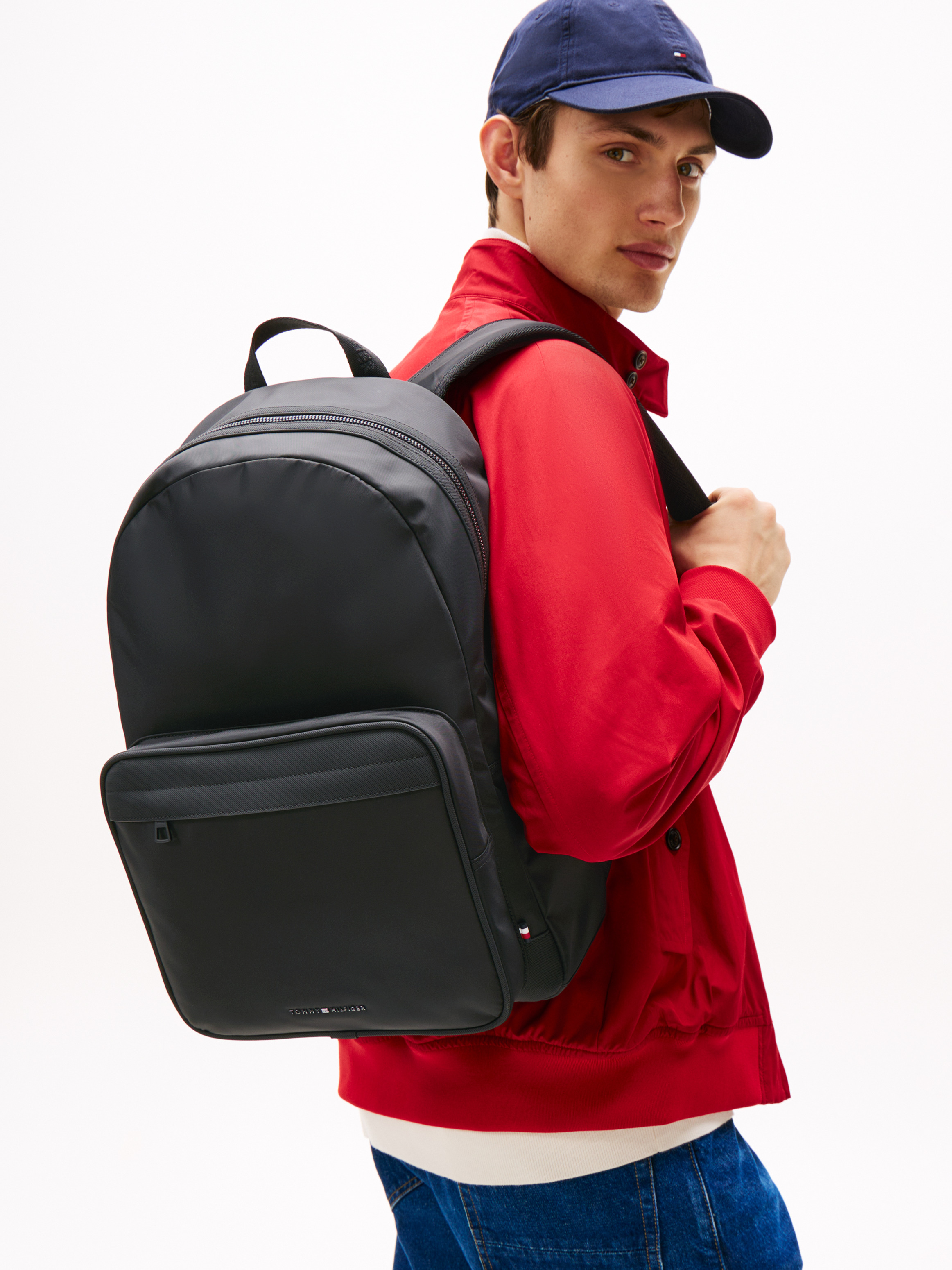 Metal Logo Double Zip Backpack | Bags | Tommy Hilfiger