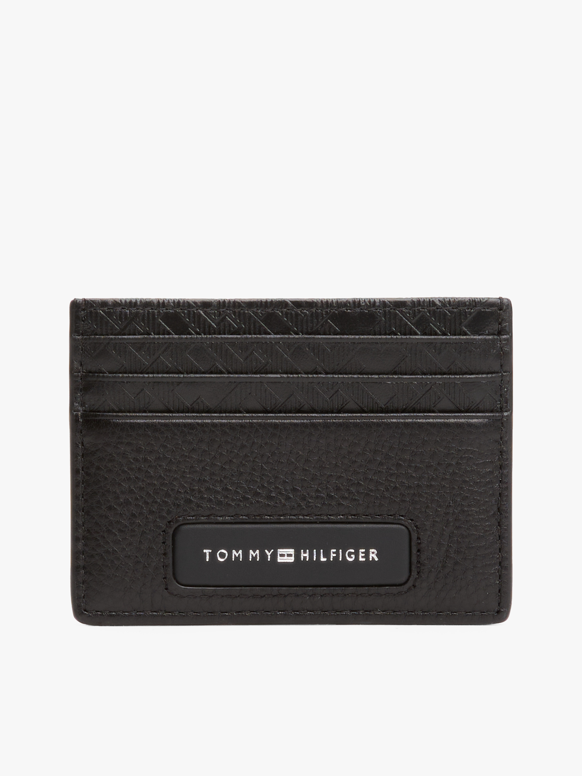 TH Monogram Leather Credit Card Holder