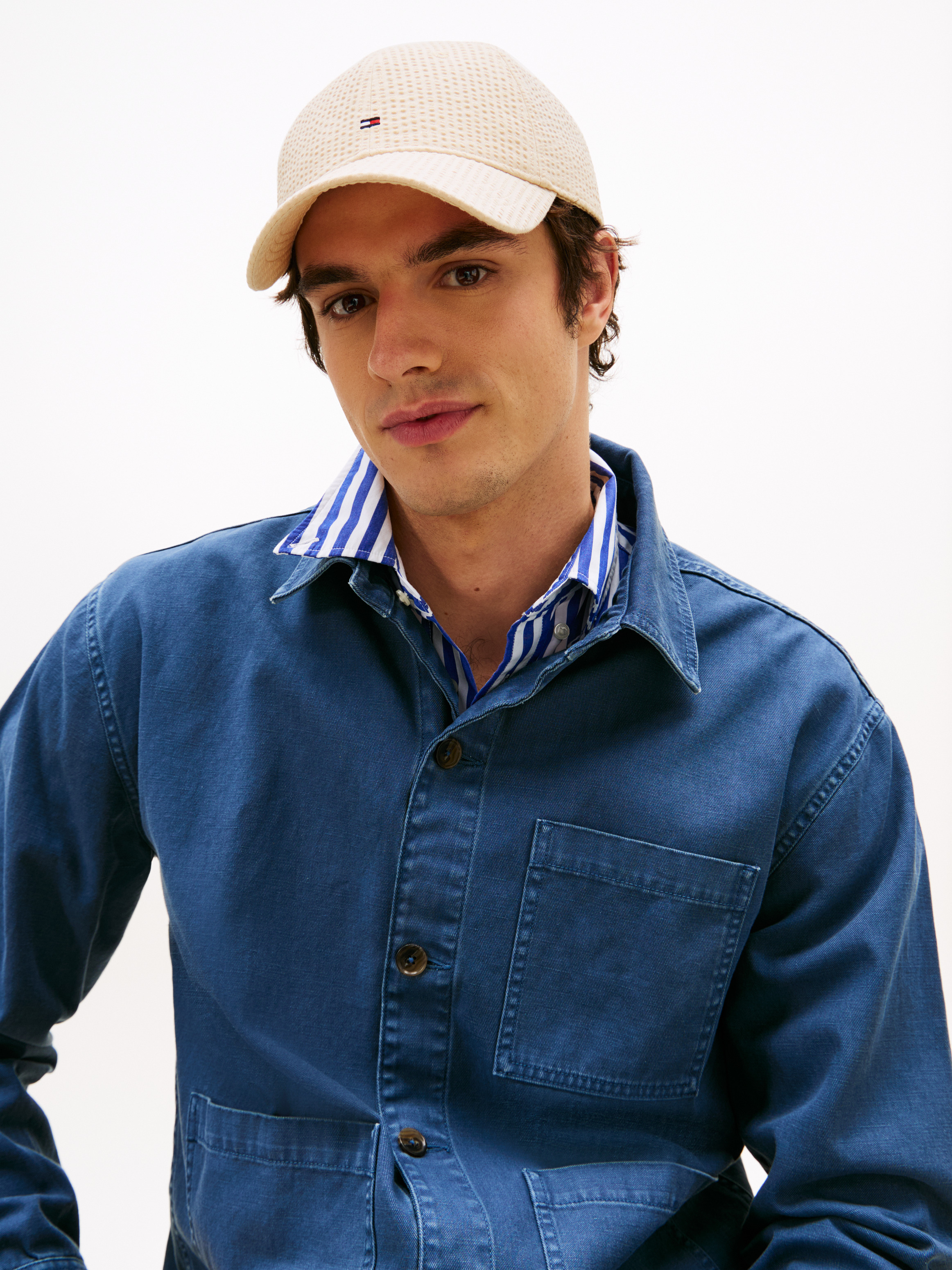 Hilfiger Flag Seersucker Baseball Cap | Hats | Tommy Hilfiger