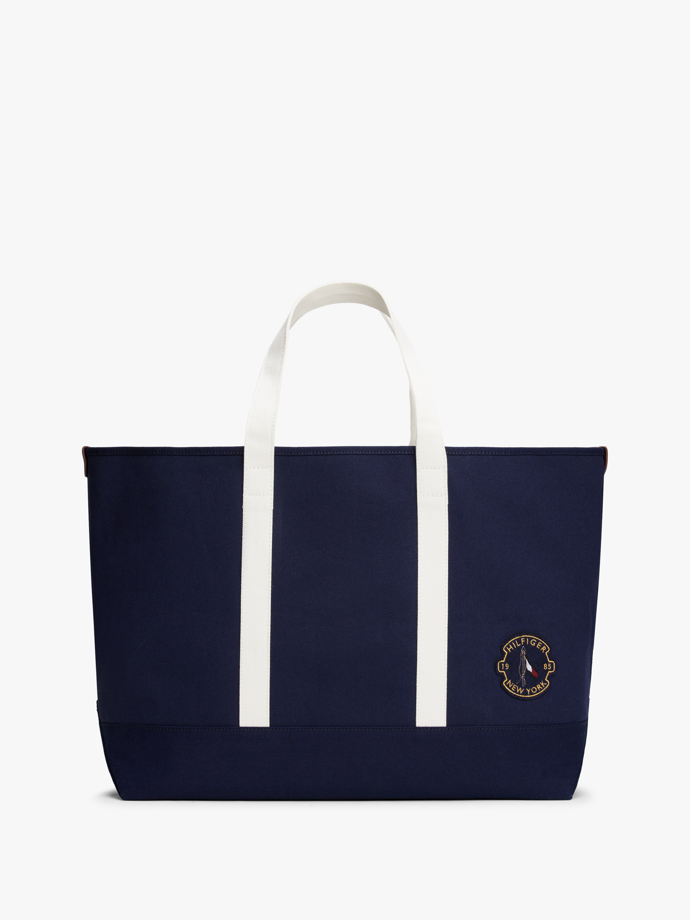 Colour-Blocked Beach Tote Bag