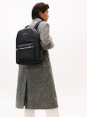TH Business Leather Double Zip Backpack