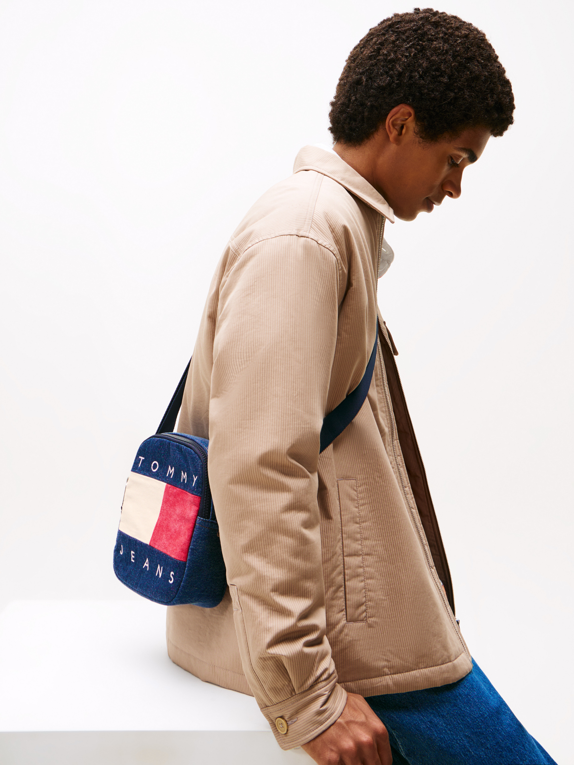 Archive Denim Reporter Bag