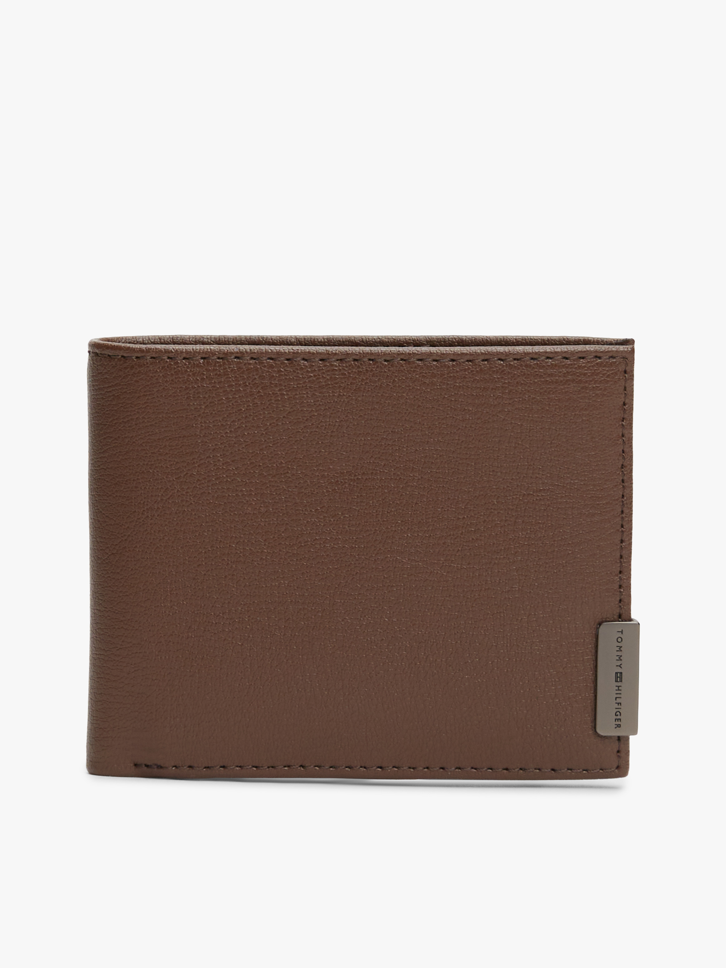 Logo Bifold Leather Credit Card Wallet
