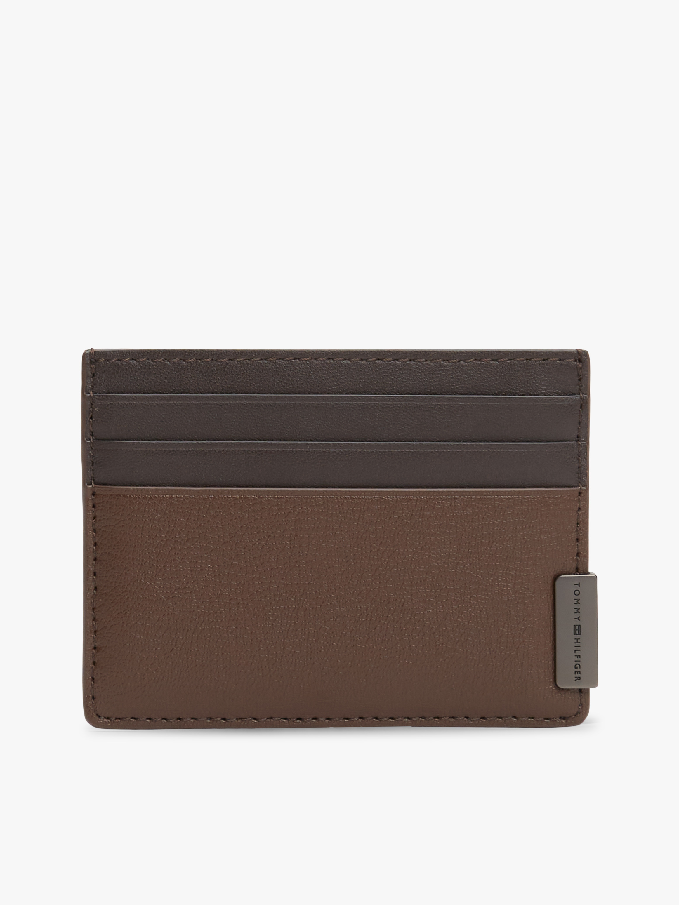 Logo Leather Credit Card Holder