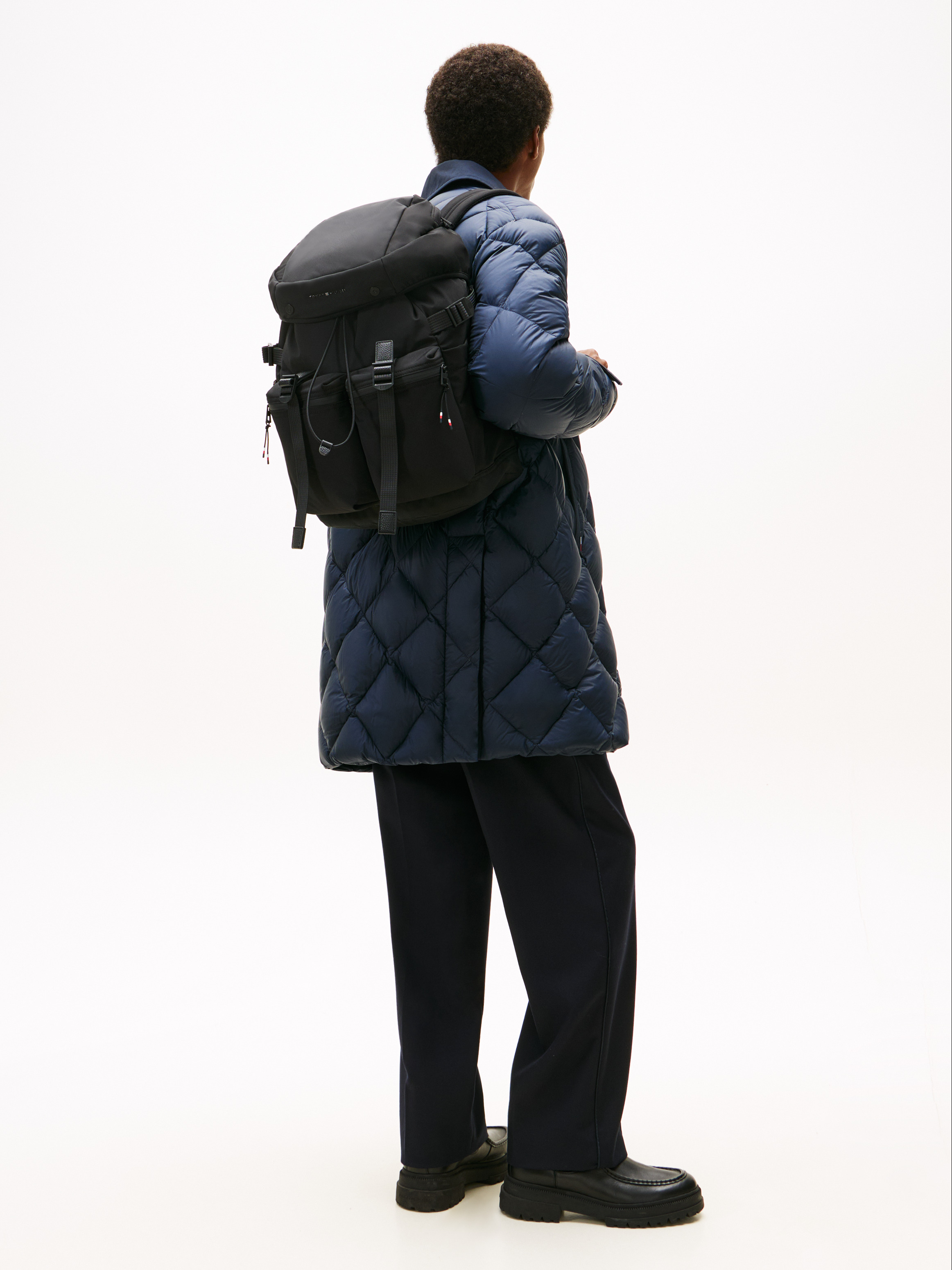 Textile Logo Travel Flap Backpack | Bags | Tommy Hilfiger display picture 2
