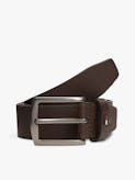 Denton Adjustable Textured Leather Belt