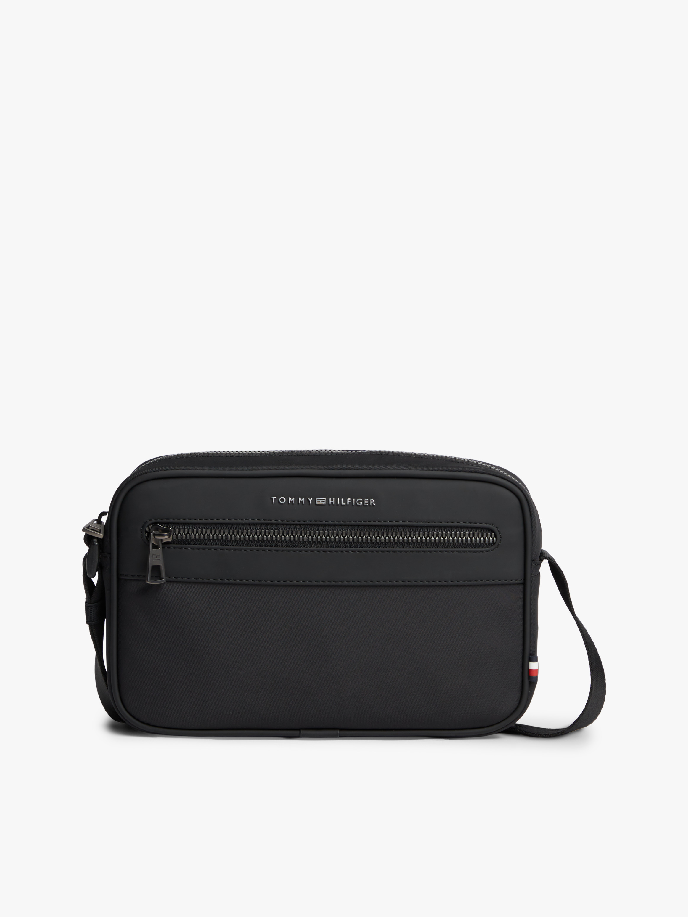 Metal Logo Crossbody Reporter Bag