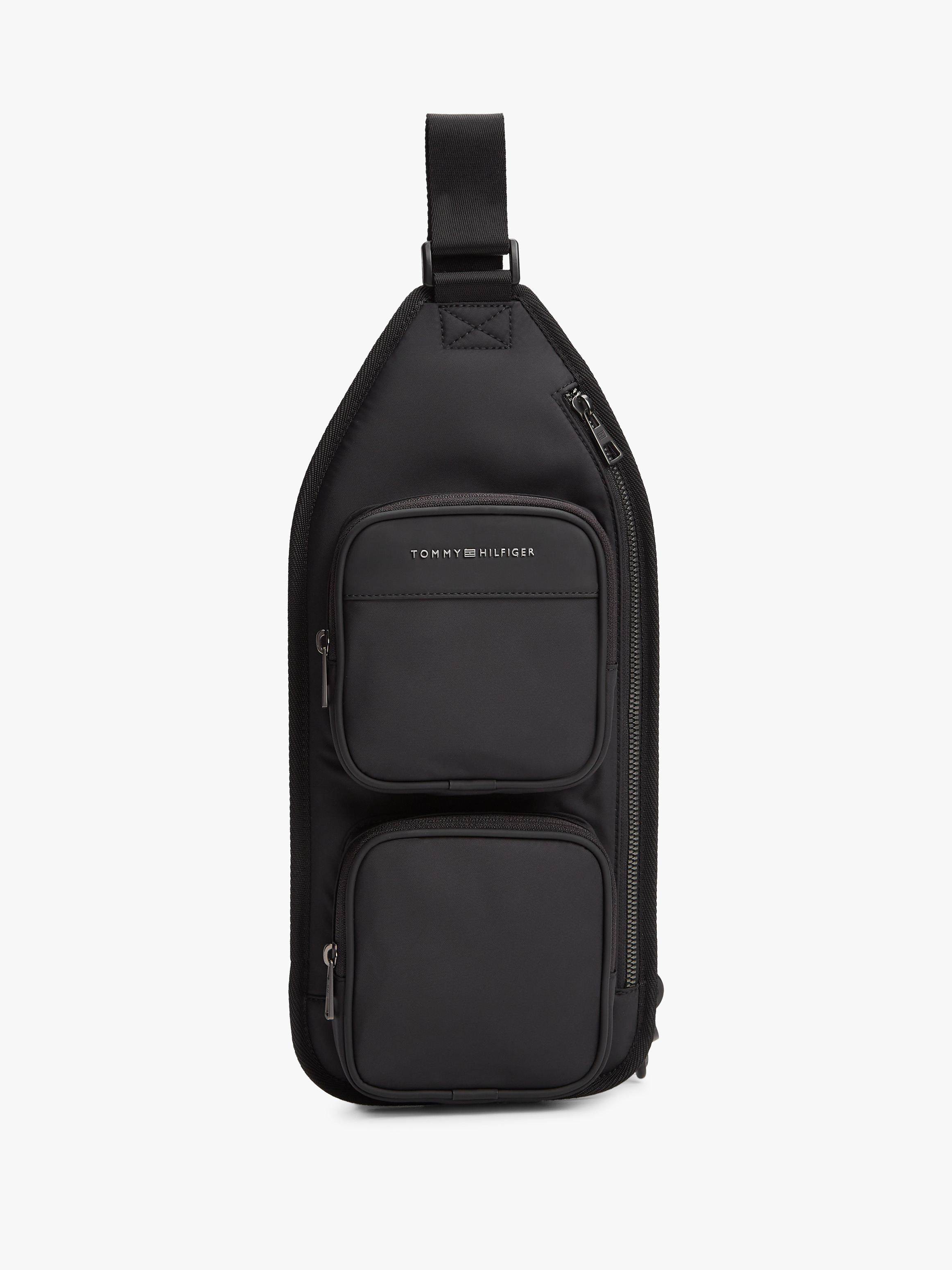 Metal Logo Crossbody Sling Bag