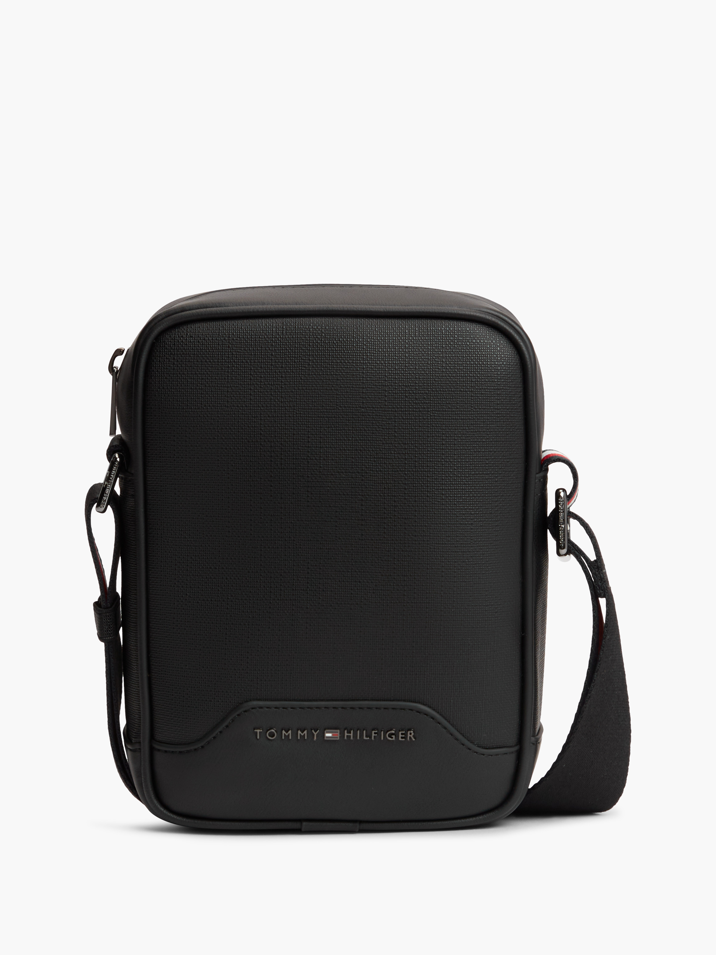 Textured Global Stripe Crossbody Reporter Bag