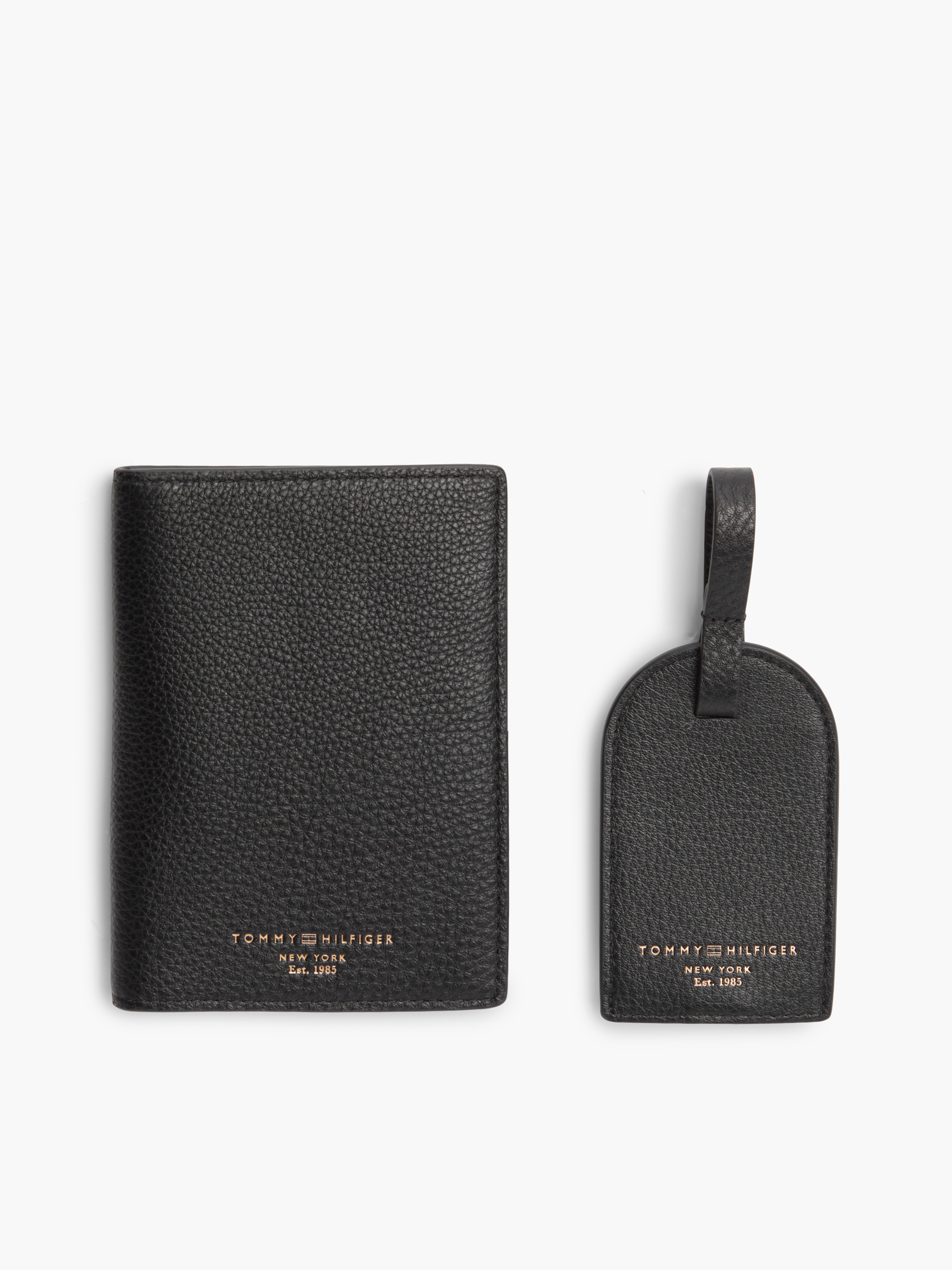 Leather Passport Holder And Luggage Tag Gift Box