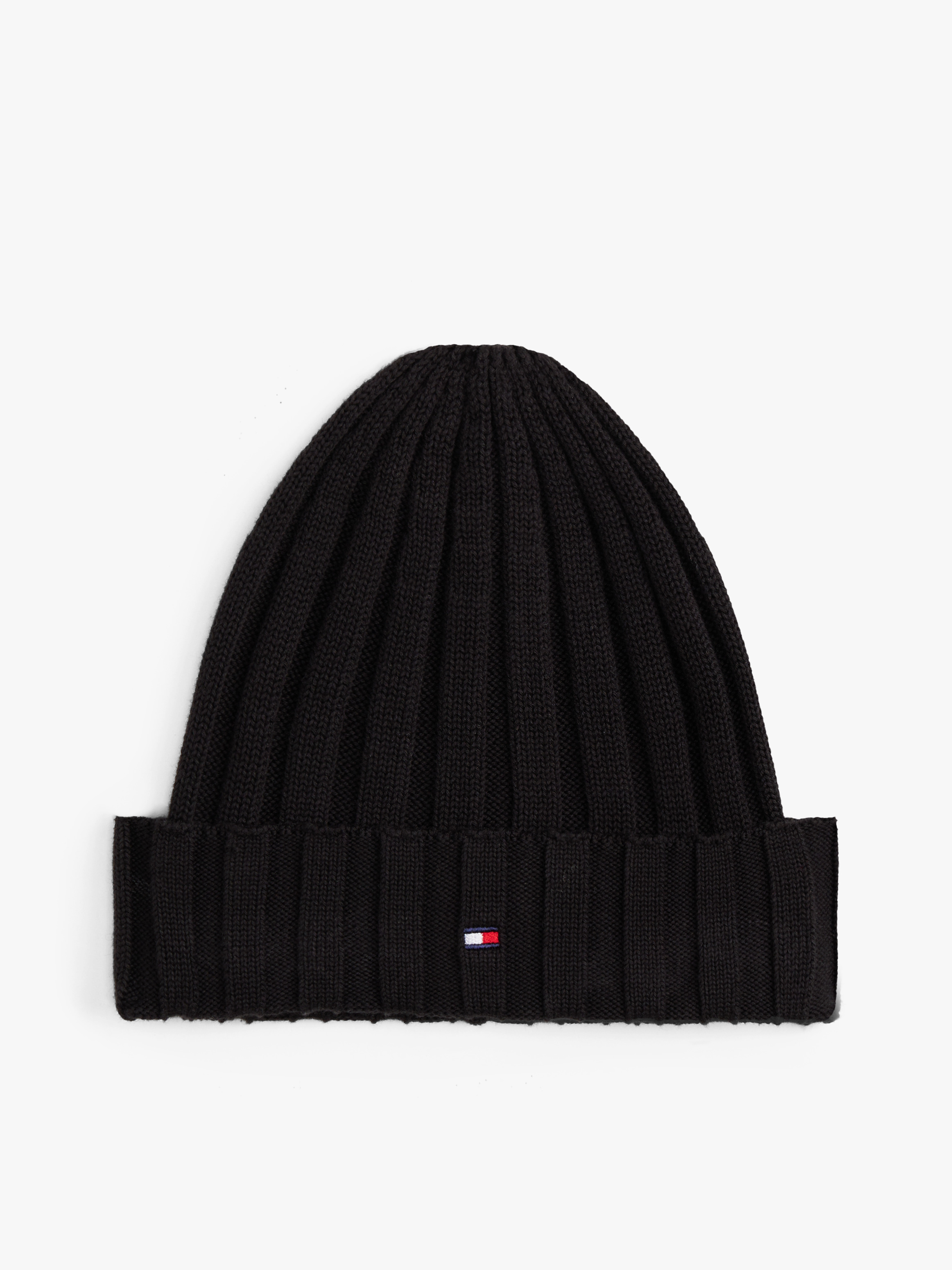 Kids Essential Flag Chunky Rib-Knit Beanie