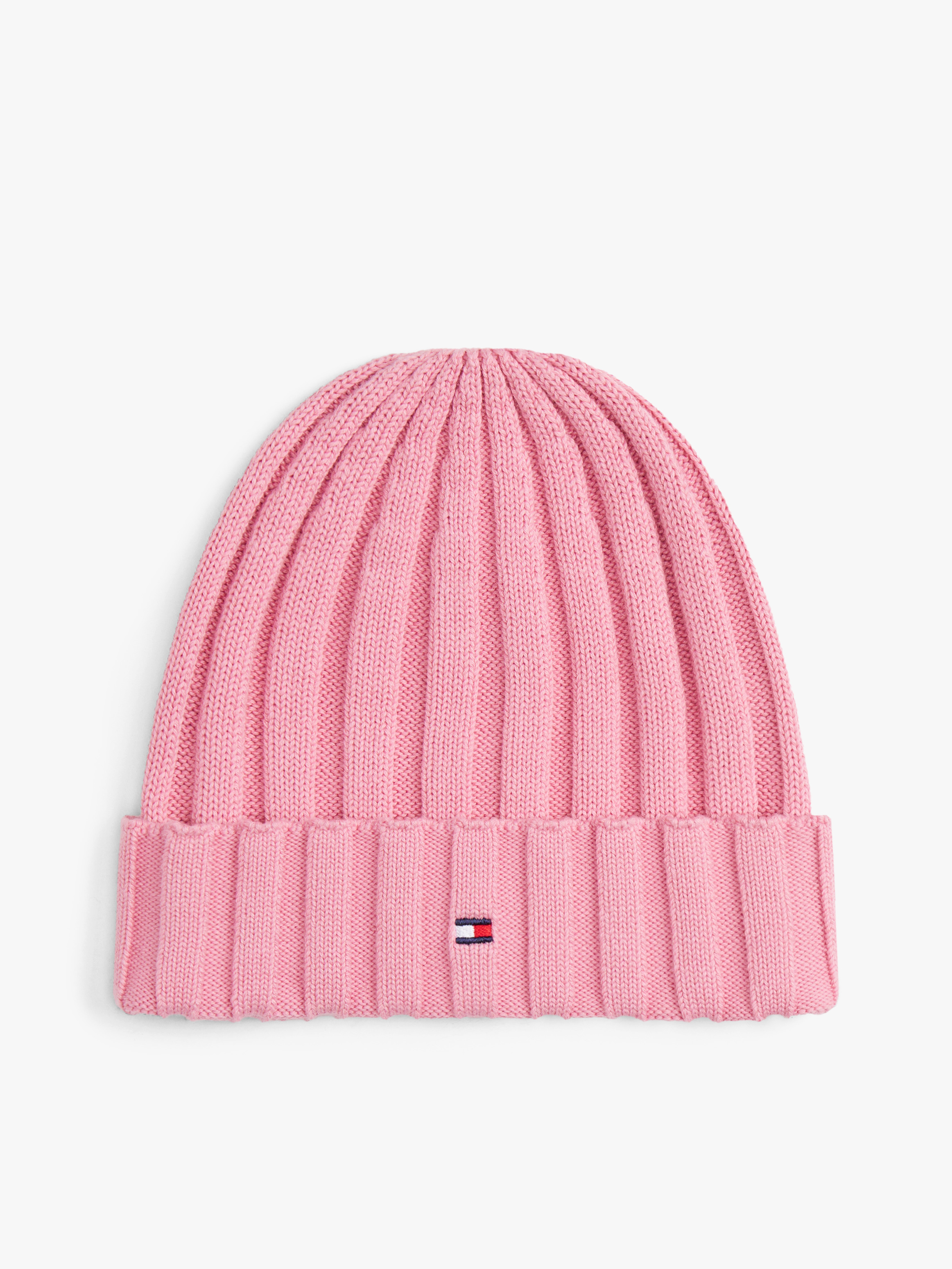 Kids Essential Flag Chunky Rib-Knit Beanie