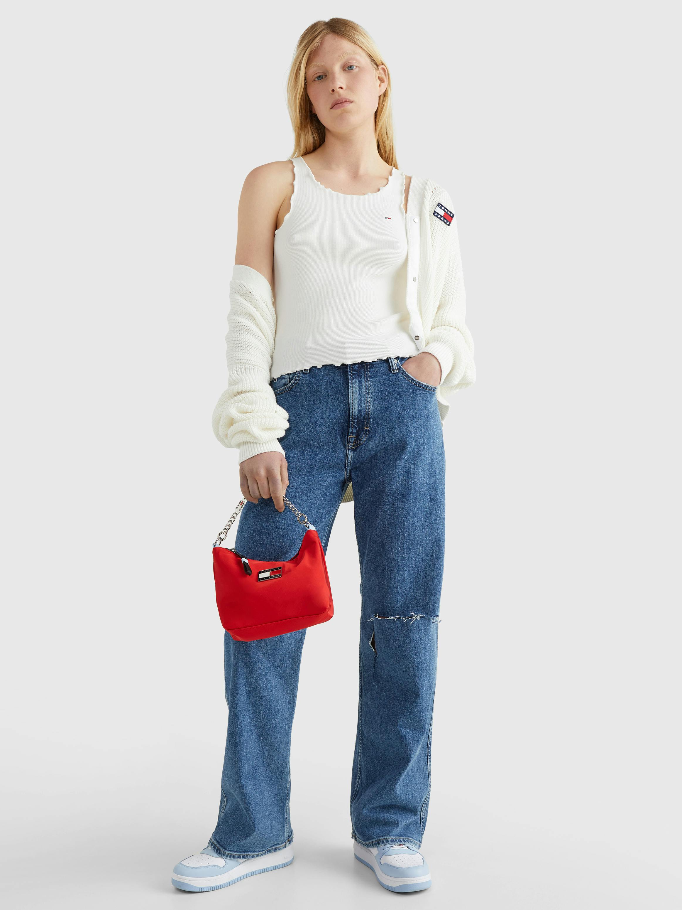 tommy badge shoulder bag