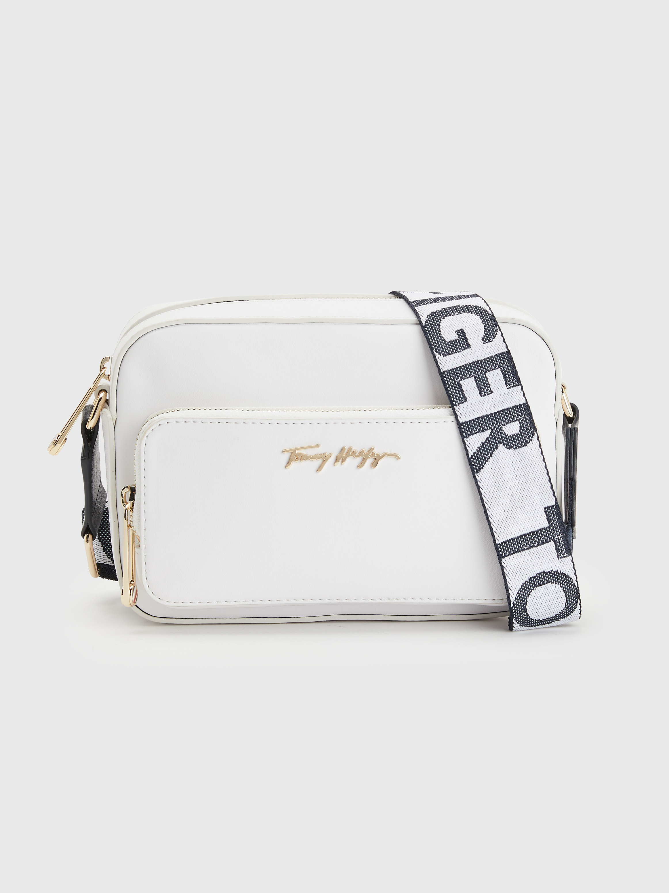 Tommy hilfiger black and deals white bag