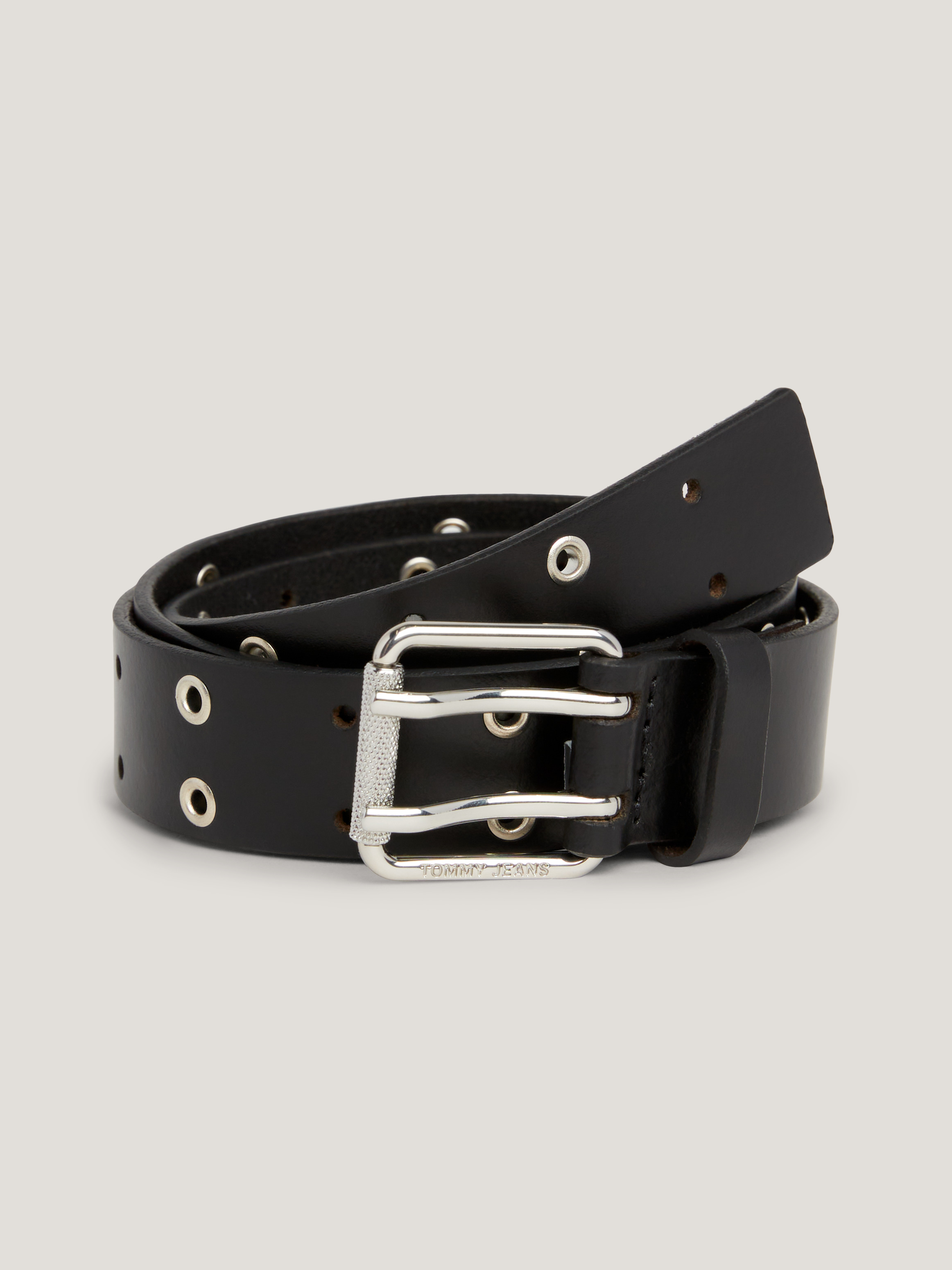 Double Eyelet Leather Belt Belts Tommy Jeans
