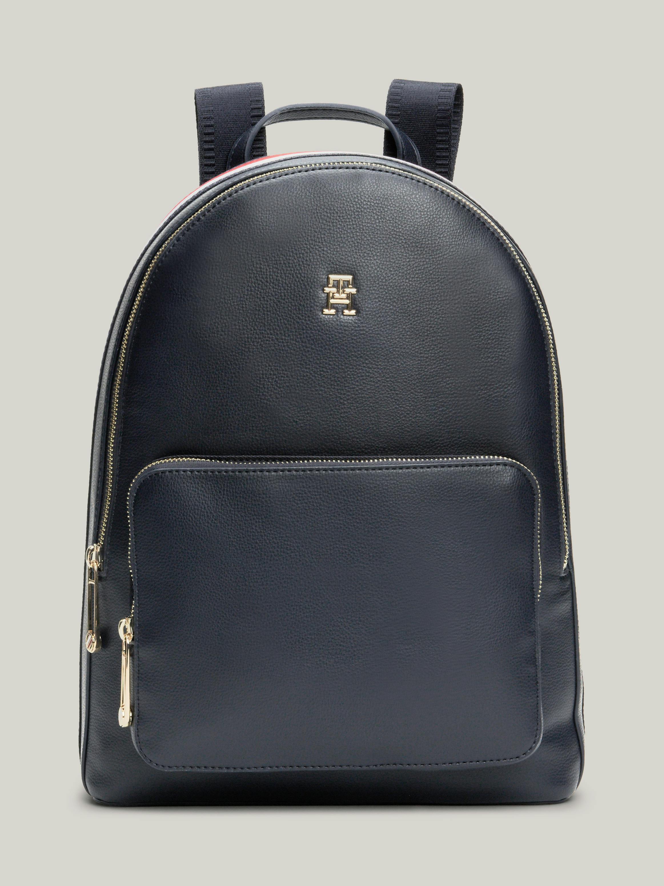 NWT Tommy Hilfiger Signature Logo Vinyl Back Pack Buy Tommy Hilfiger Logo Black Pvc Backpack - NNNOW.com main image 2