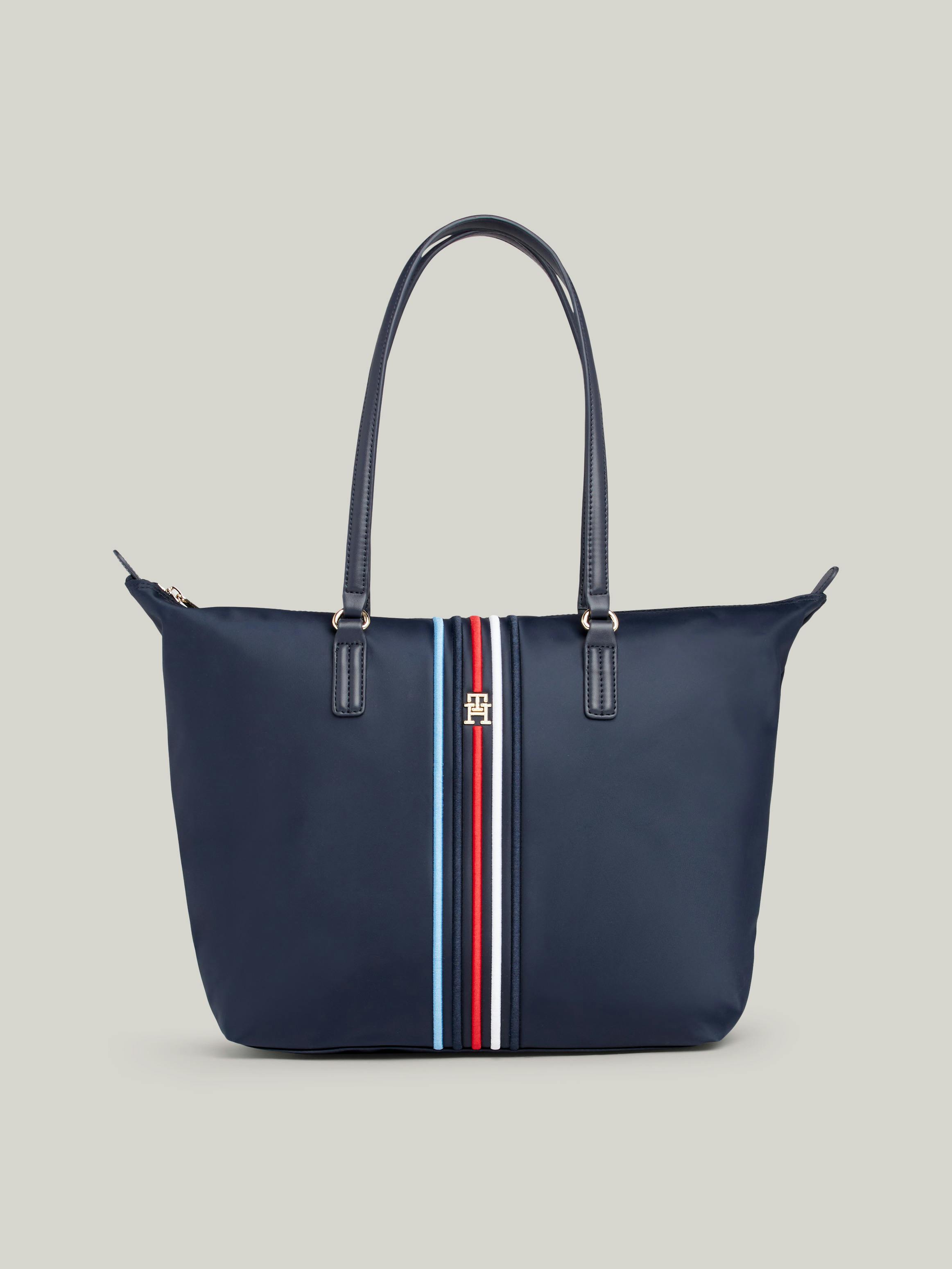 Signature TH Monogram Small Tote Bags Tommy Hilfiger