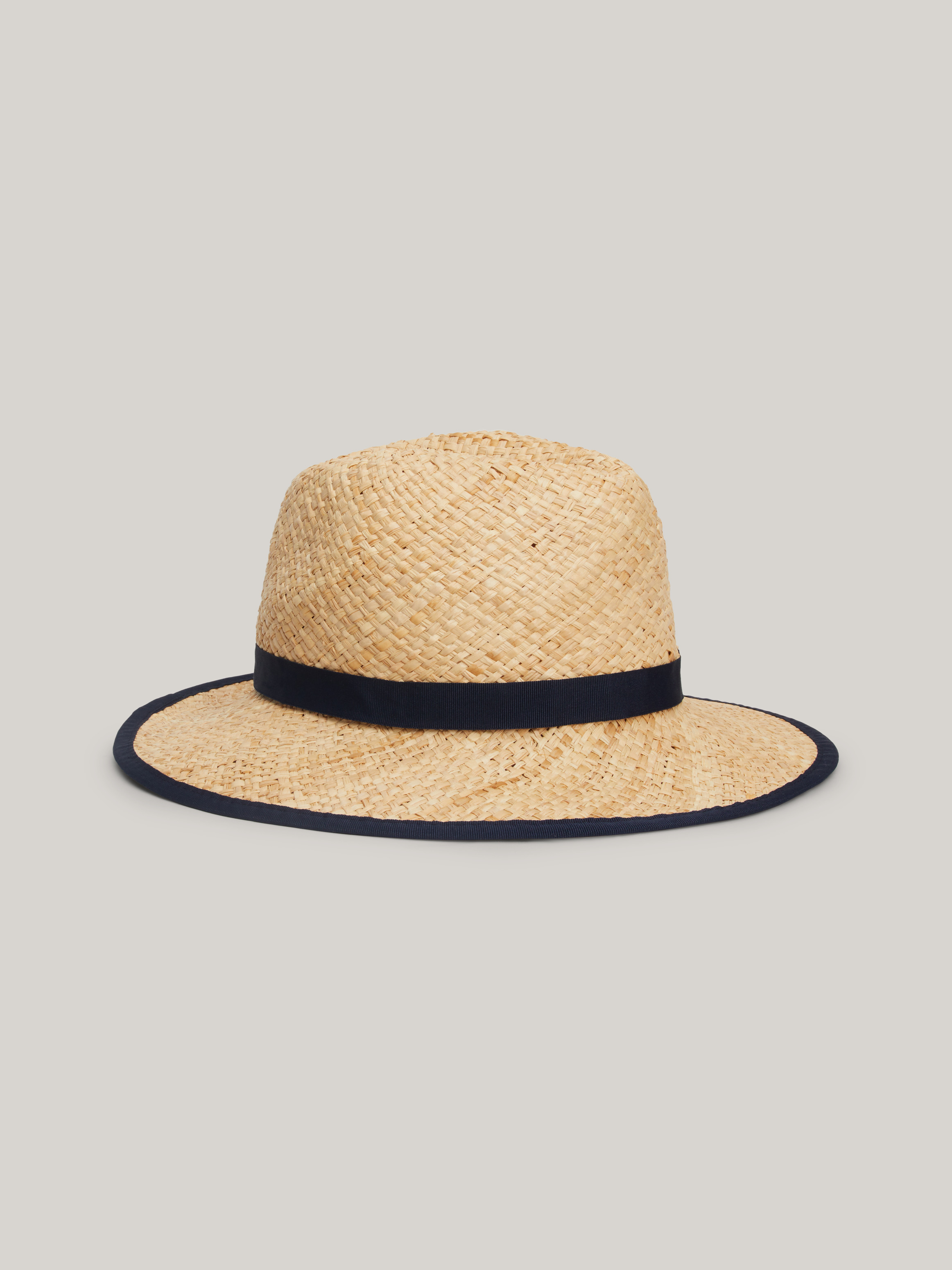 Vintage Tommy Hilfiger Straw Fedora Hat‎ TH Band Straw Fedora | Tommy Hilfiger main image 3