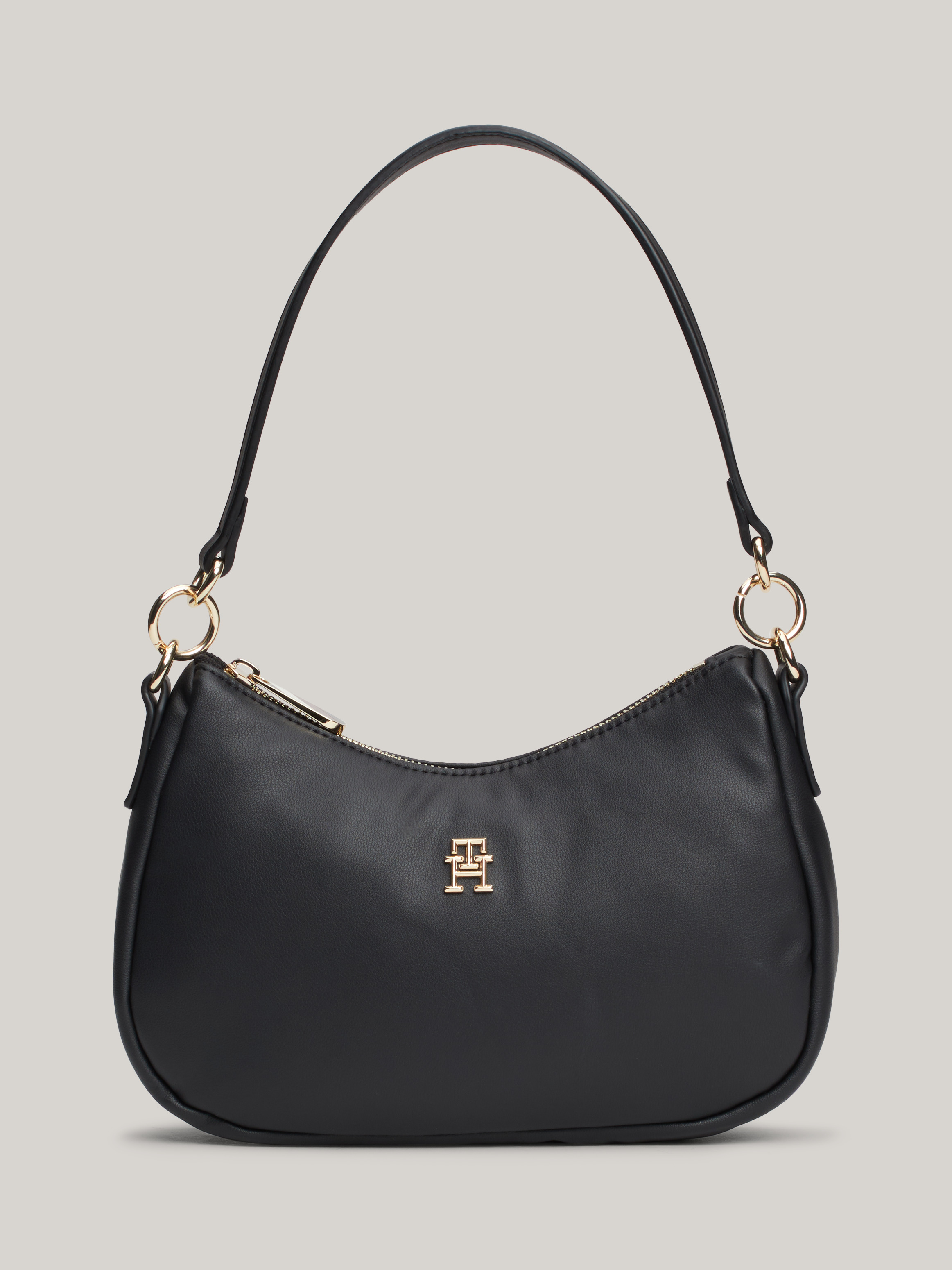 ハンドバッグ Woman Handbag Black AW0AW16977 BDS TH Monogram Plaque Shoulder Bag | Bags | Tommy Hilfiger