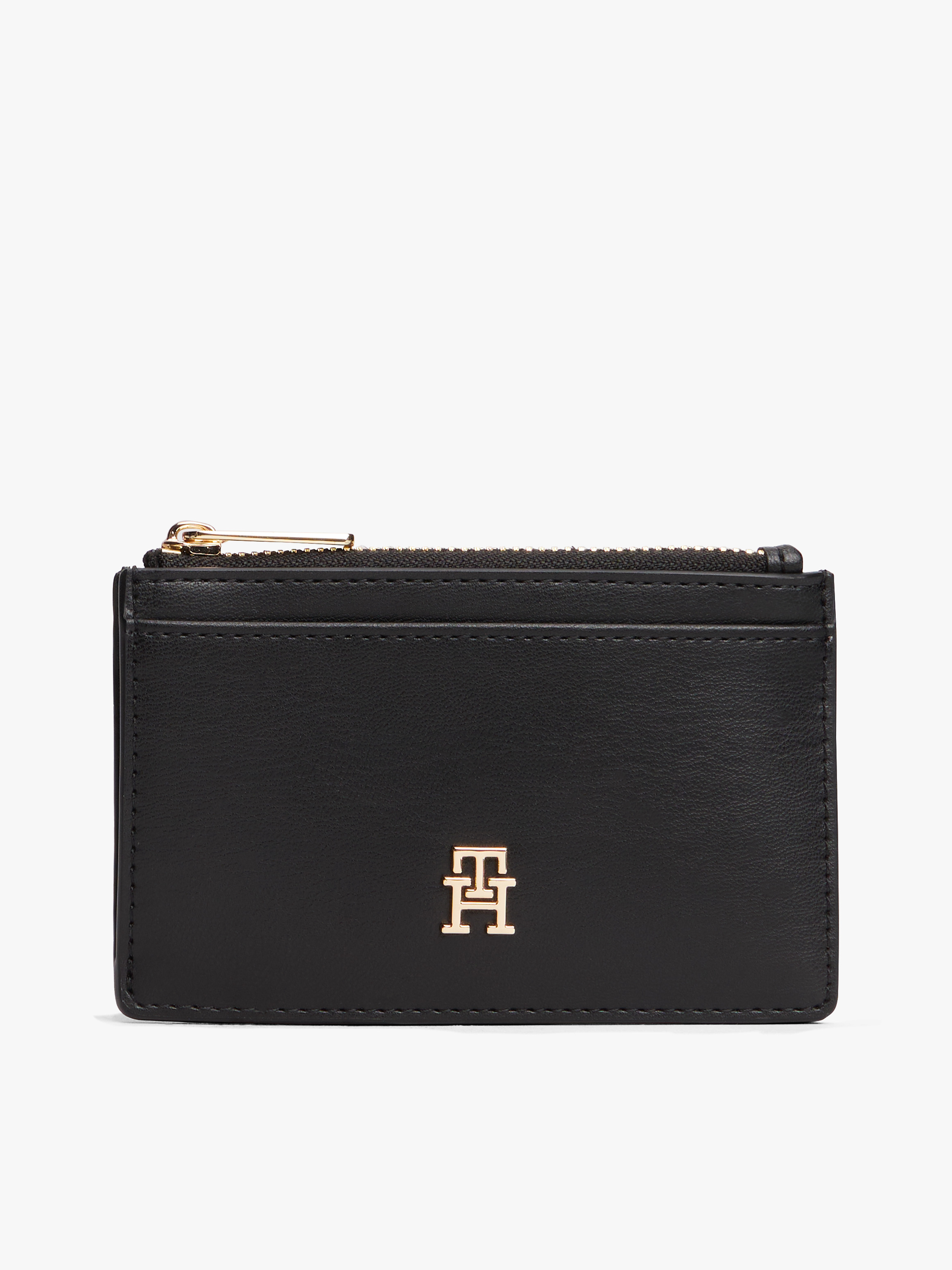 TH Monogram Zip Card Holder
