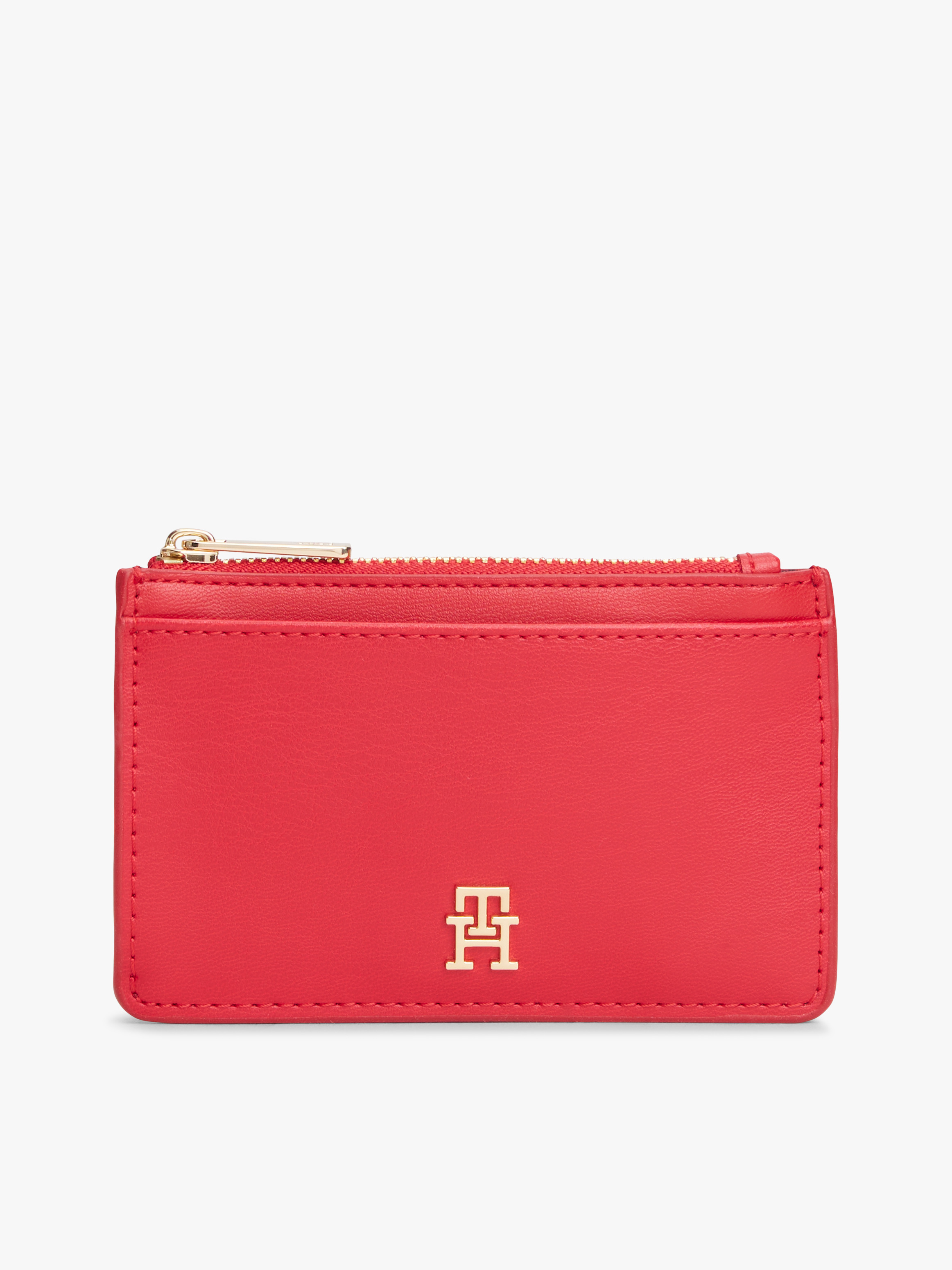 TH Monogram Zip Card Holder