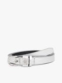 TH Monogram Metallic Leather Belt
