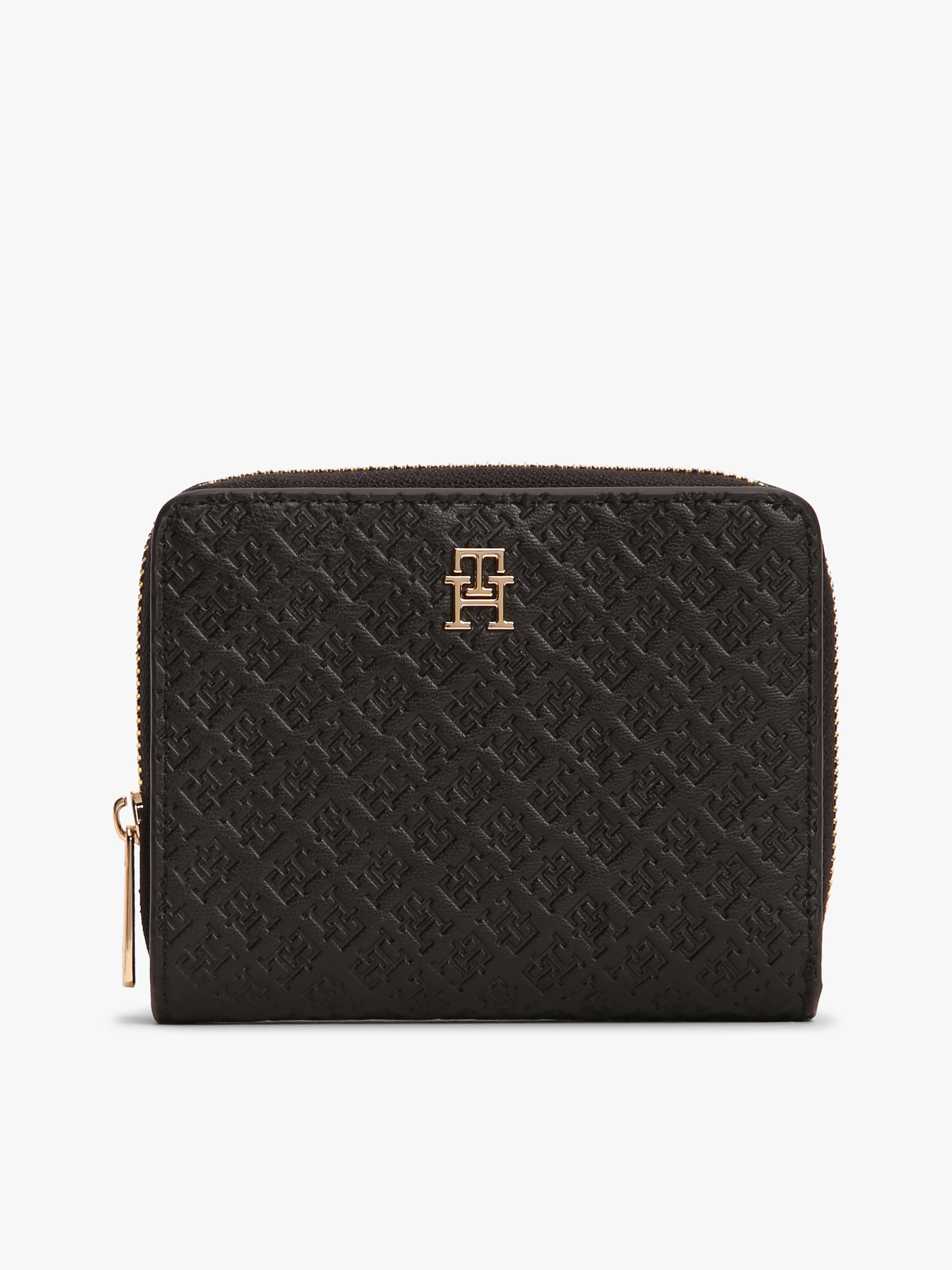 Hilfiger Icon Debossed Zip-Around Flap Wallet