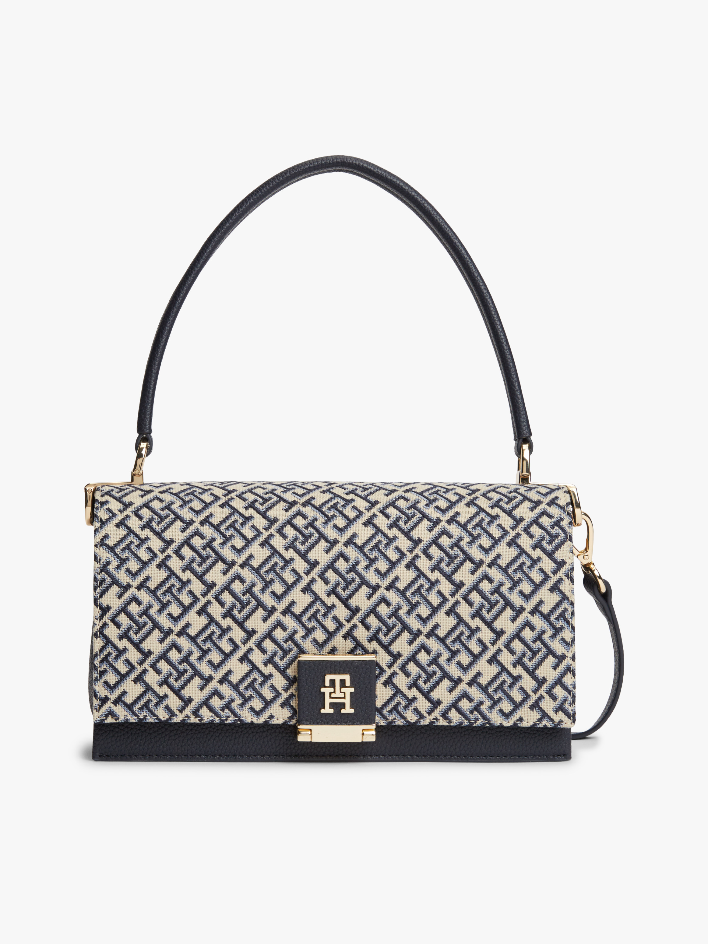 TH Monogram Jacquard Crossbody Bag