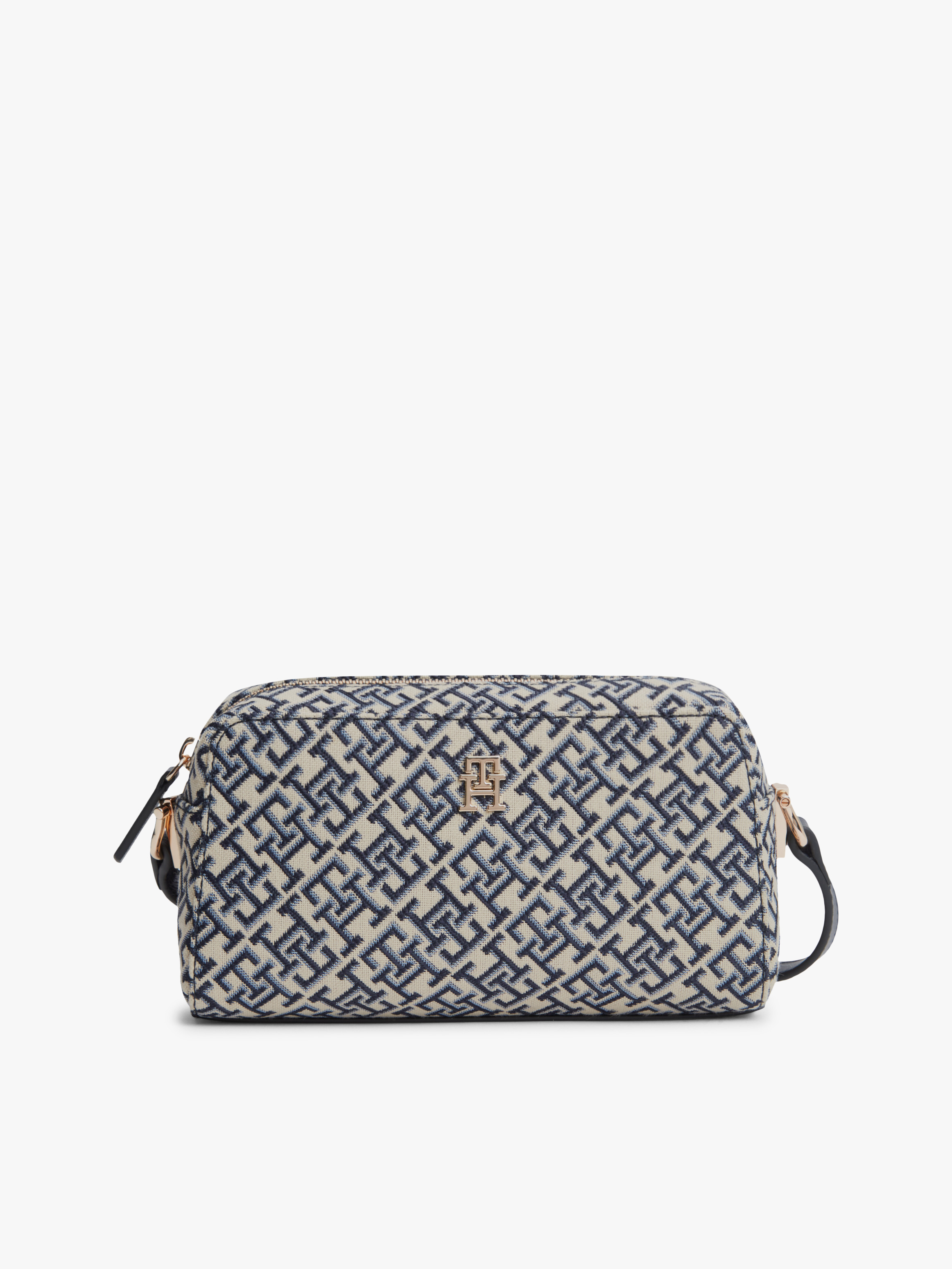 TH Monogram Jacquard Crossbody Camera Bag