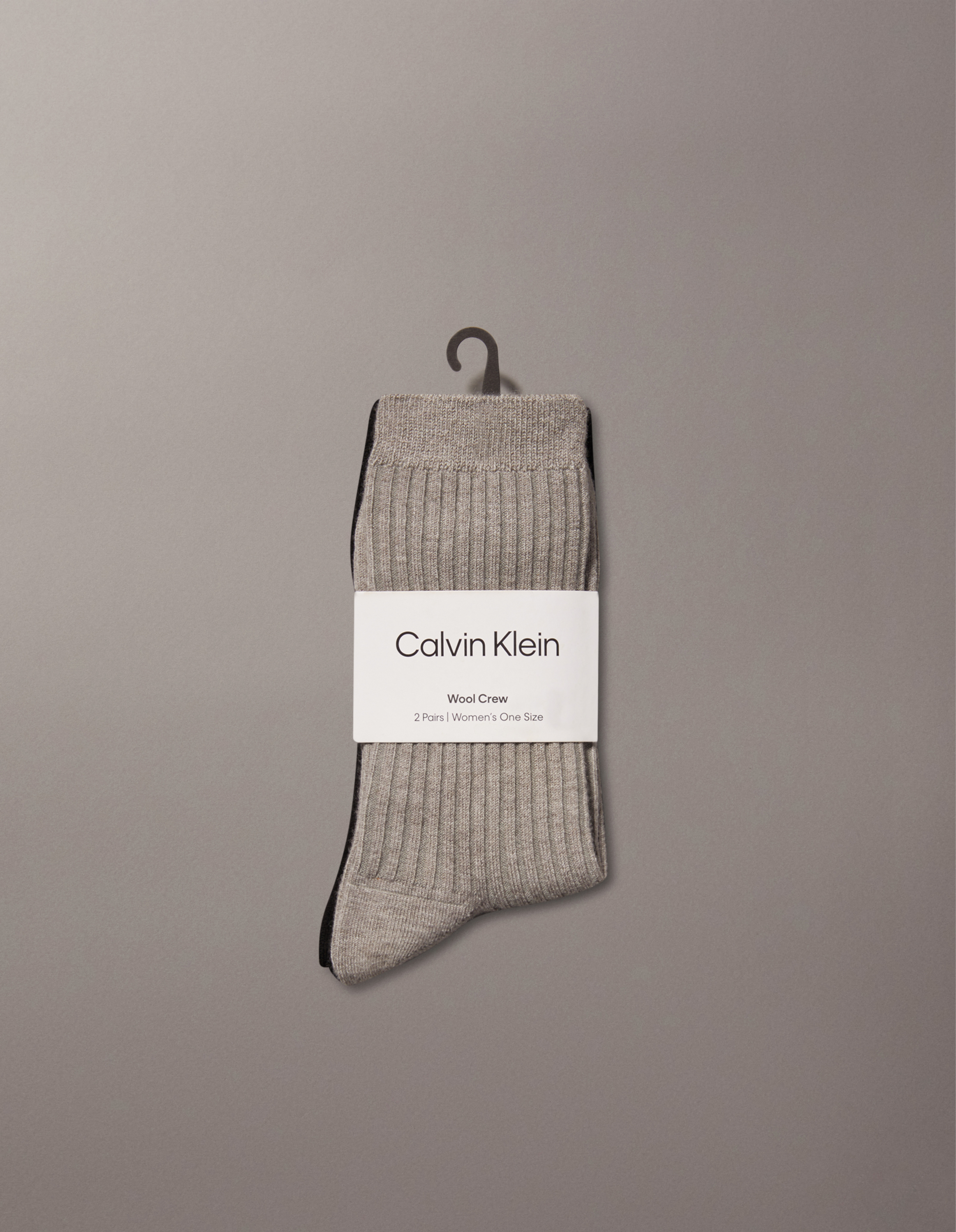 2 Pack Wool Blend Rib Socks
