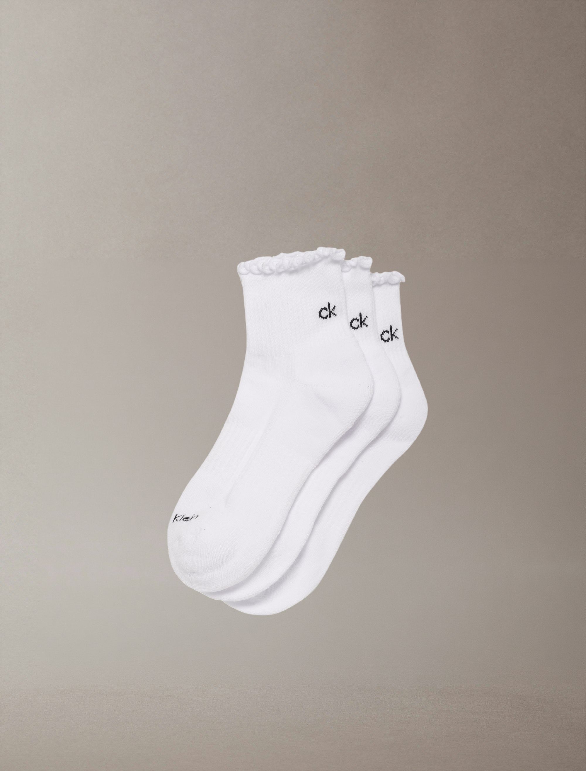 3 Pack Cushion Ruffle Quarter Socks