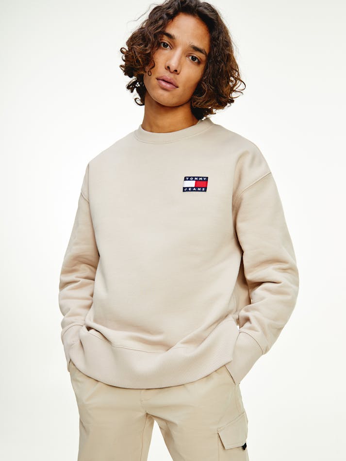 Tommy badge crew sweatshirt Clearance