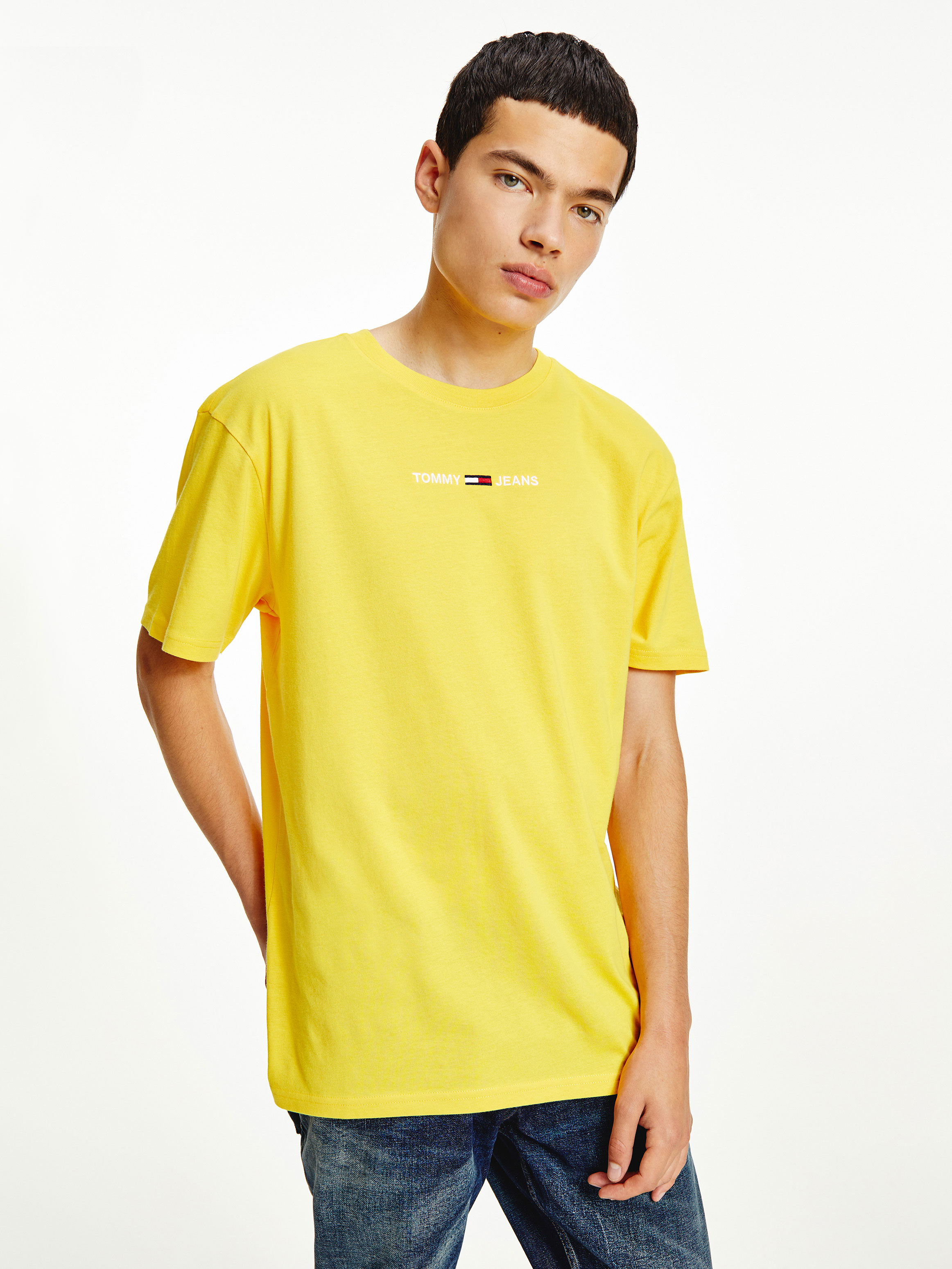 Tommy Small Text Tee T Shirts Tommy Jeans