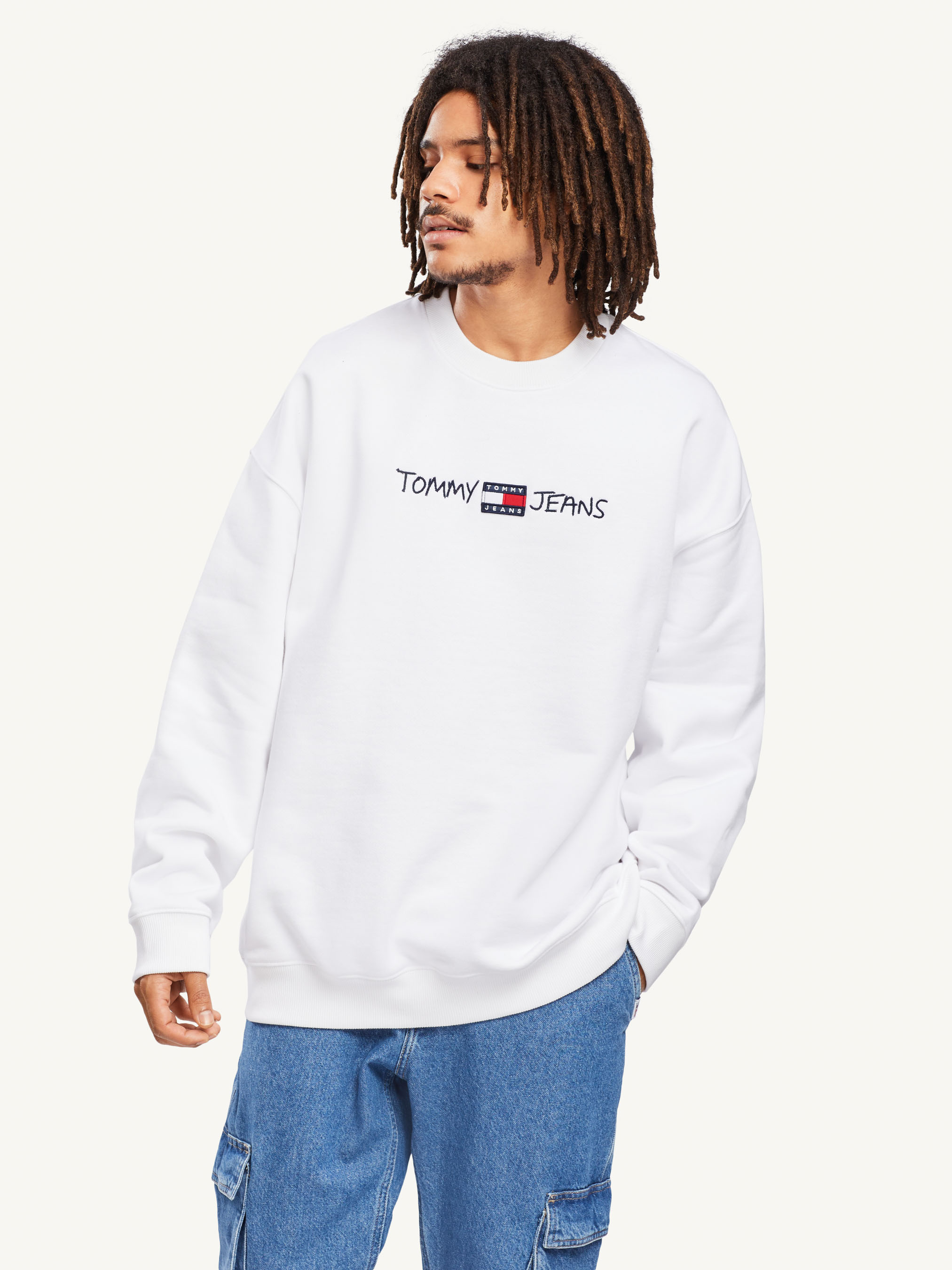 Tommy jeans cheap small logo crew