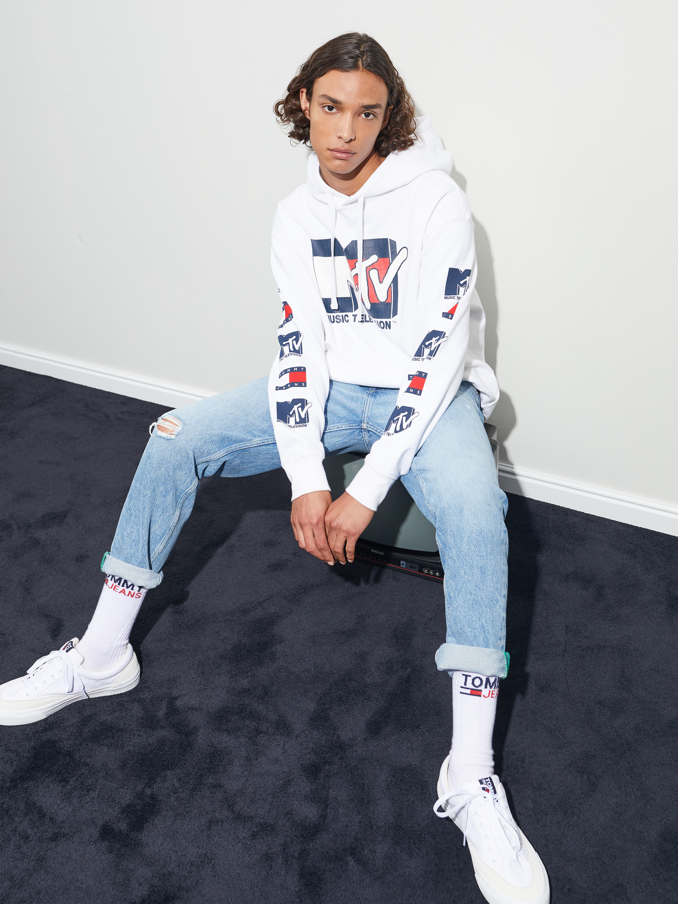 Mtv cropped hoodie clearance