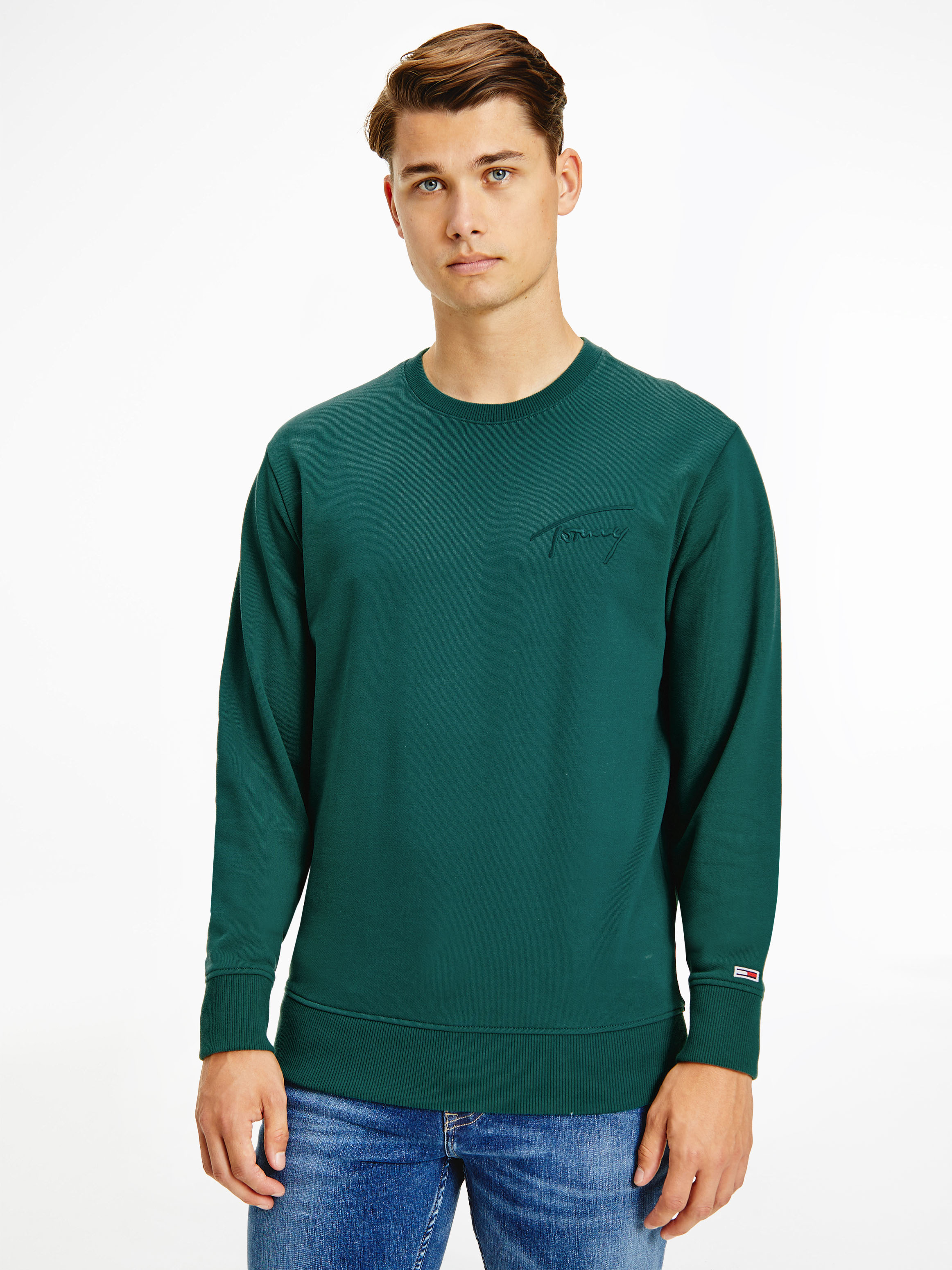 pine green tommy hilfiger shirt