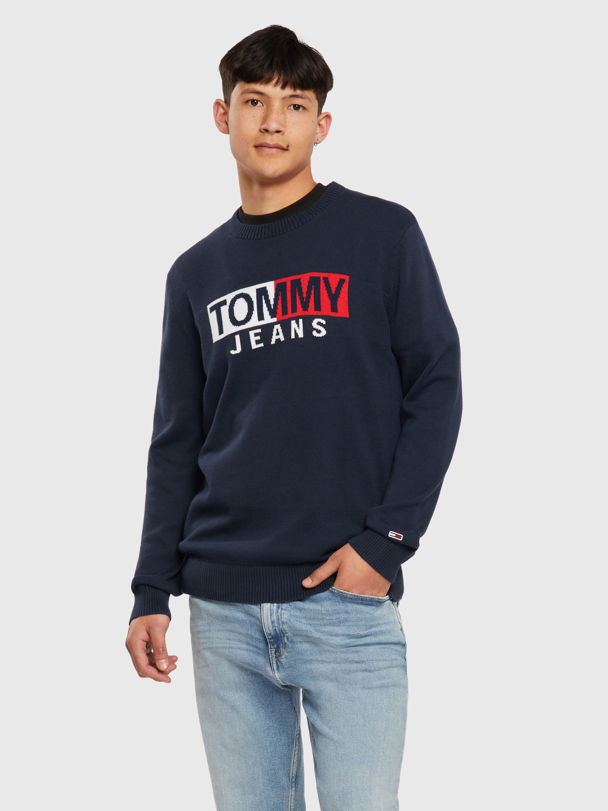 Entry Flag Sweater Sweatshirts Hoodies Tommy Jeans