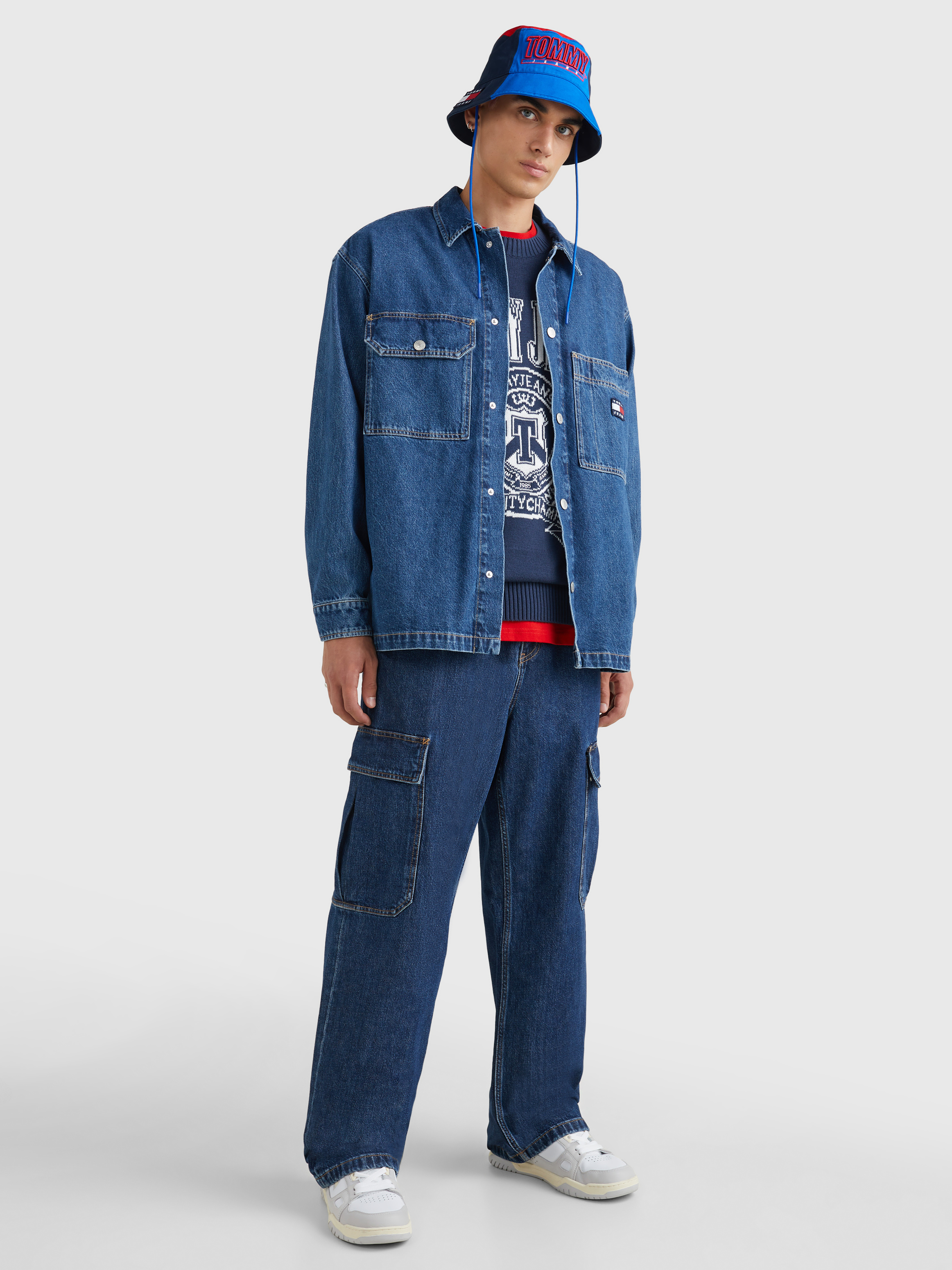 Denim shirt sale jacket mens