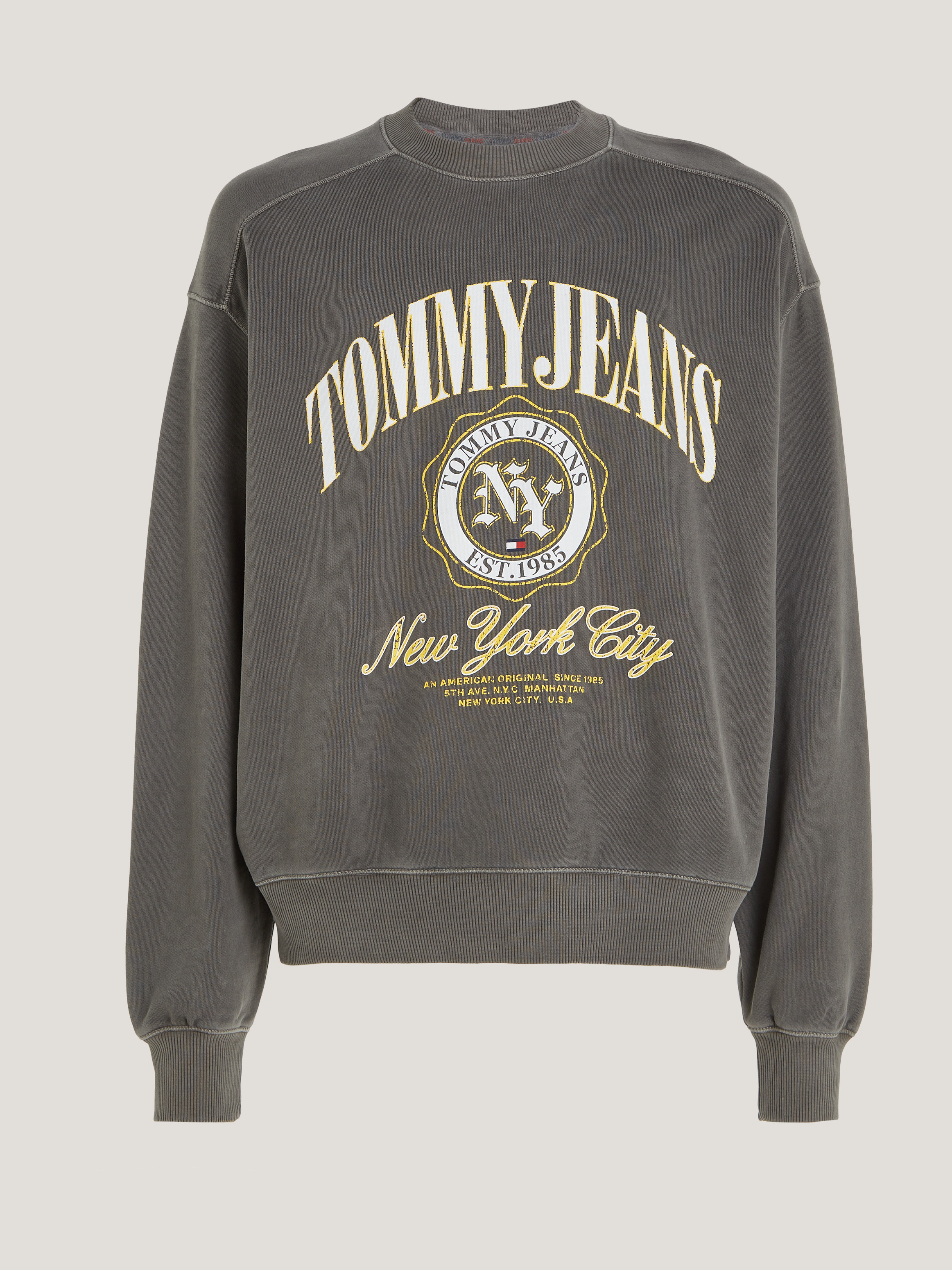 Tommy jeans crest on sale crew neck sweatshirt