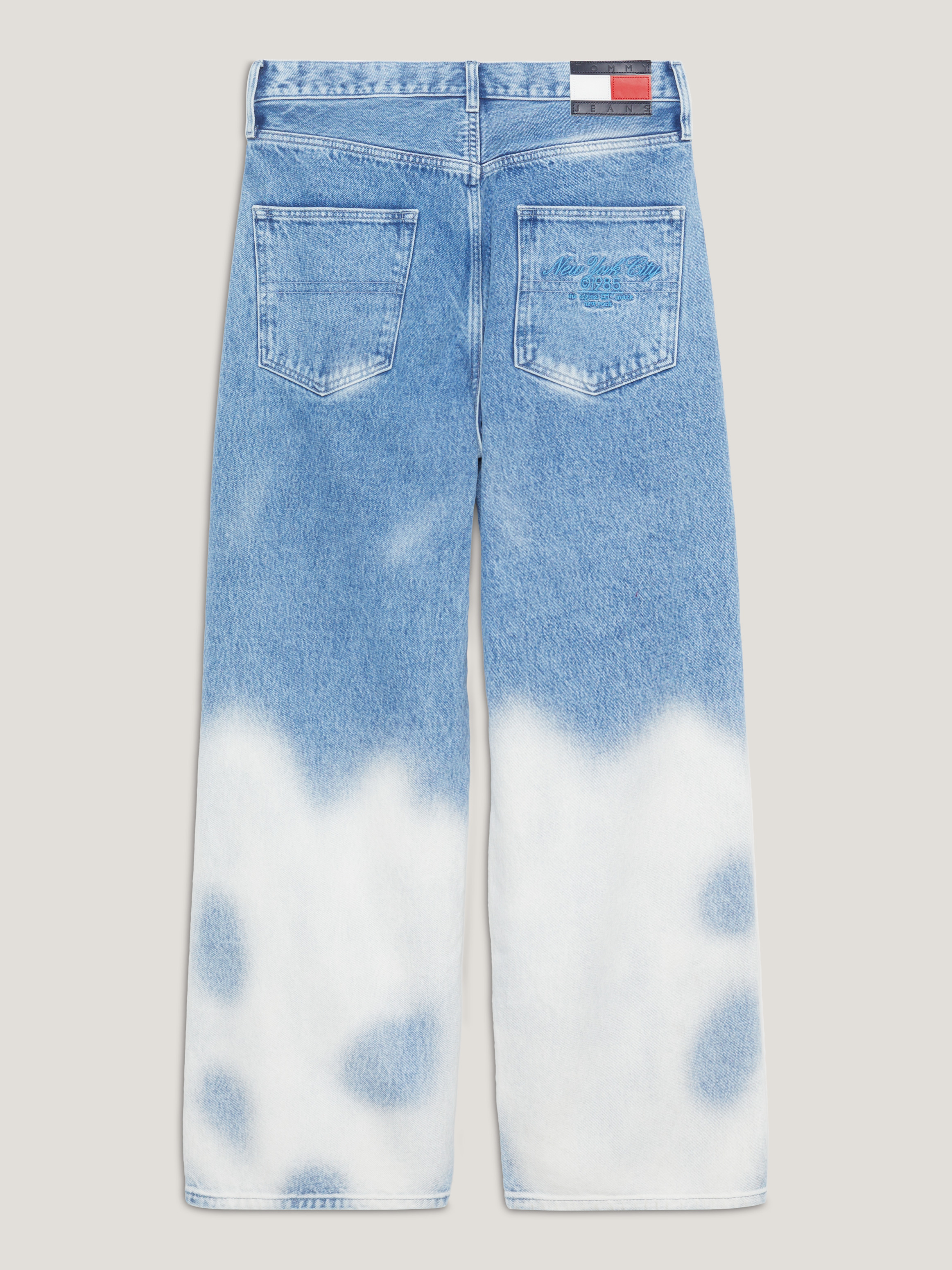 Dual Gender Wide Leg Bleach Wash Jeans | Jeans | Tommy Jeans