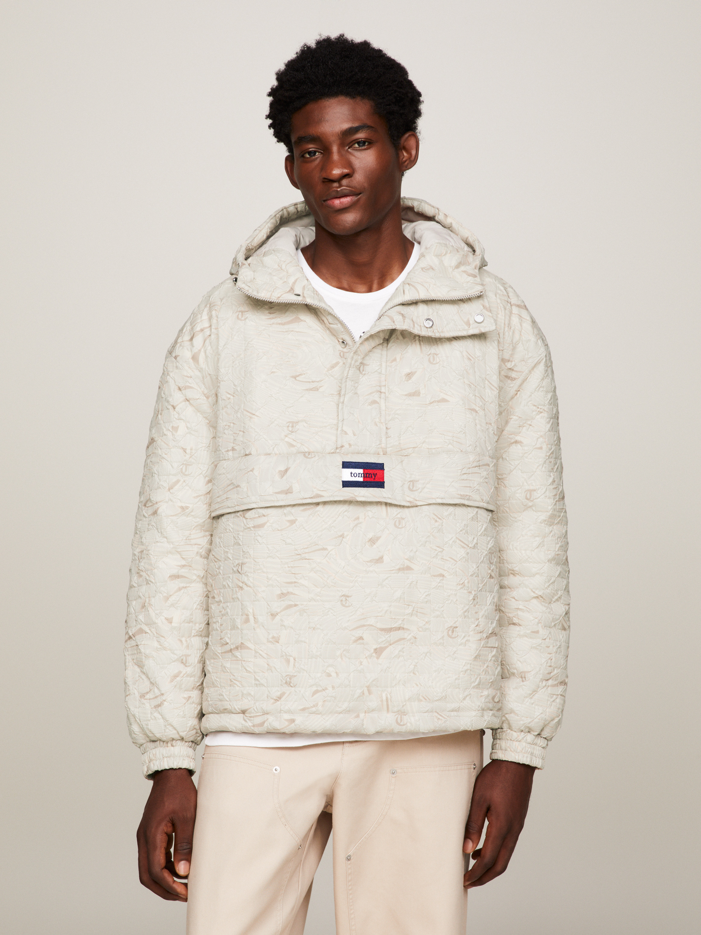 Printed windbreaker deals