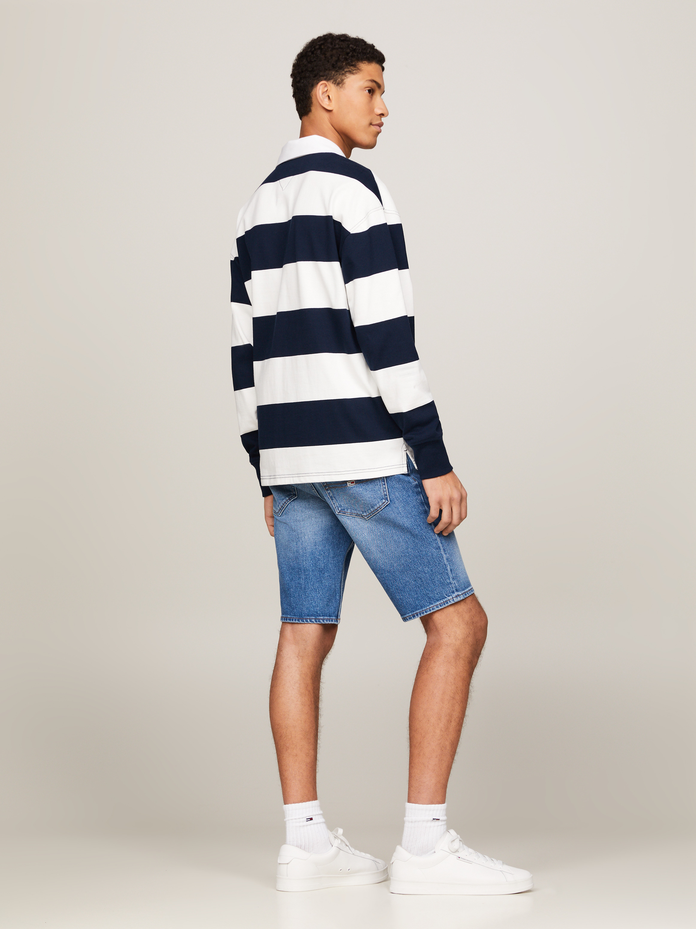 [ JEANS] Striped Rugby Sweater ★大人気★ Varsity Rugby Sweater | Knitwear | Tommy Jeans