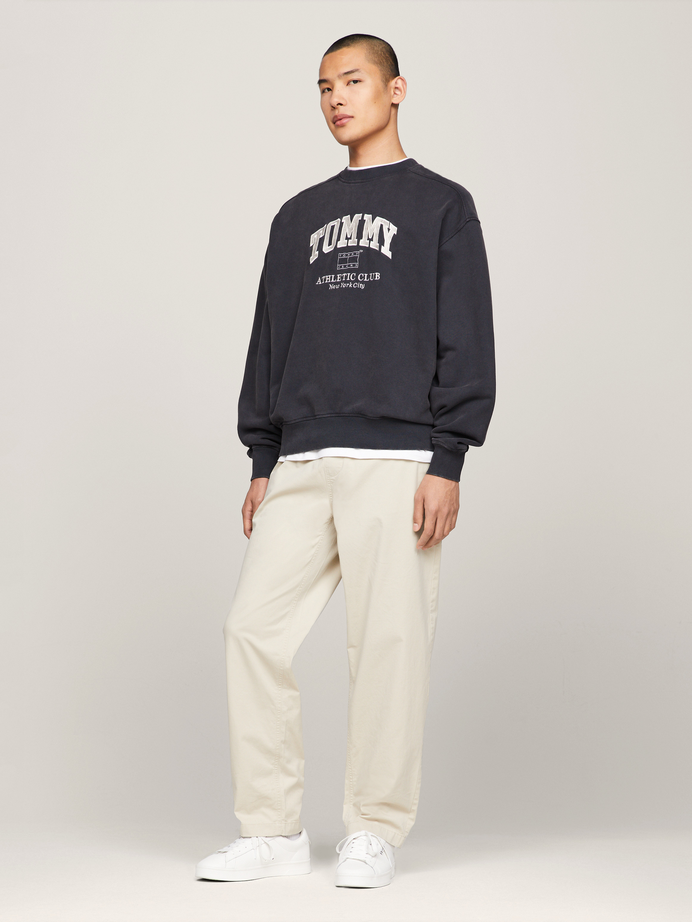 Varsity Garment Dyed Boxy Sweatshirt | Sweatshirts & Hoodies