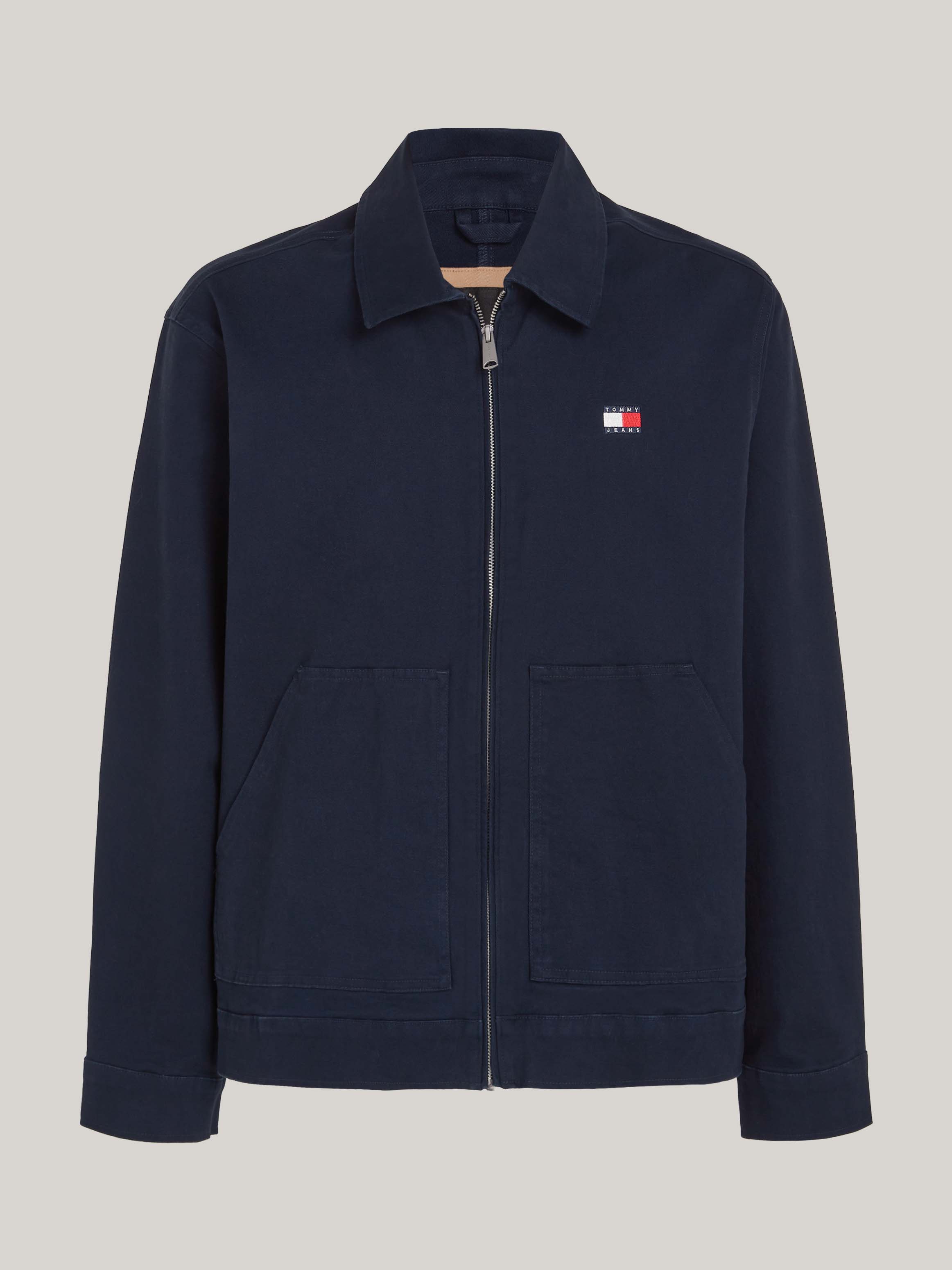 6XL相当・ミルクフェド・BOXロゴ刺繍・バックプリント・トラックジャケット Zip-Thru Logo Embroidery Regular Trucker Jacket | Coats